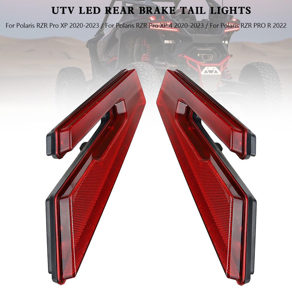 UTV LED Rear Brake Tail Lights For Polaris RZR PRO XP XP4 2020-2023