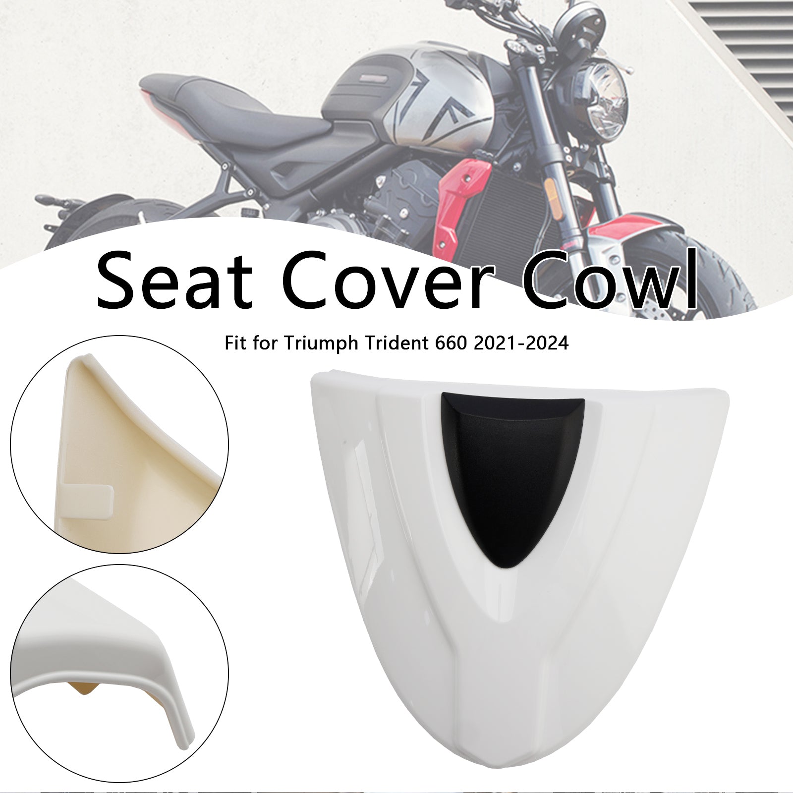 21-24 Trident 660 Tail Rear Seat Cover Fairing Cowl