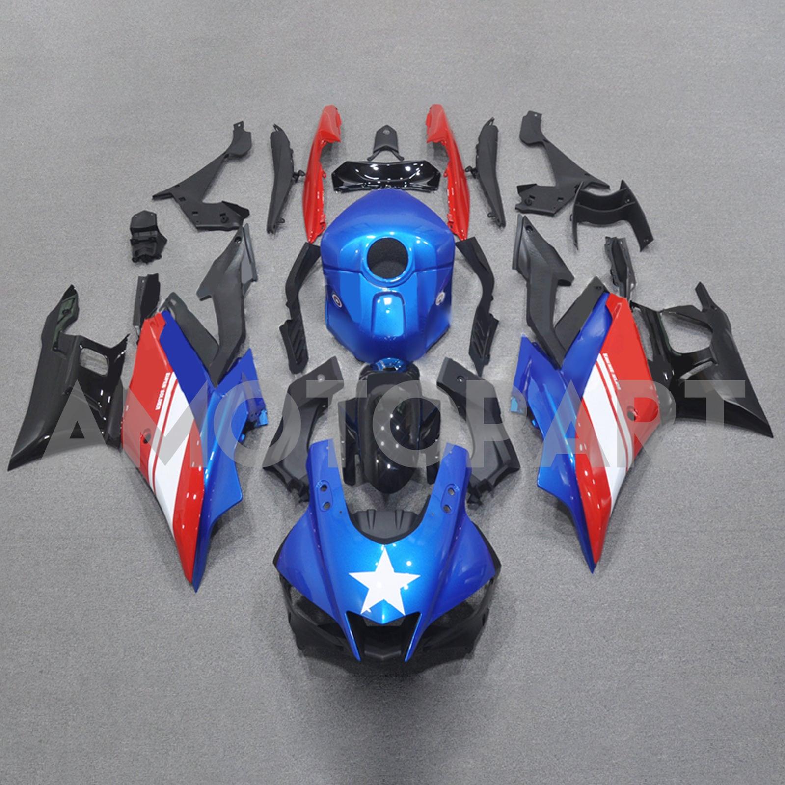 Amotopart 2022-2024 Yamaha YZF-R3 & R25 Black Blue Red Fairing Kit