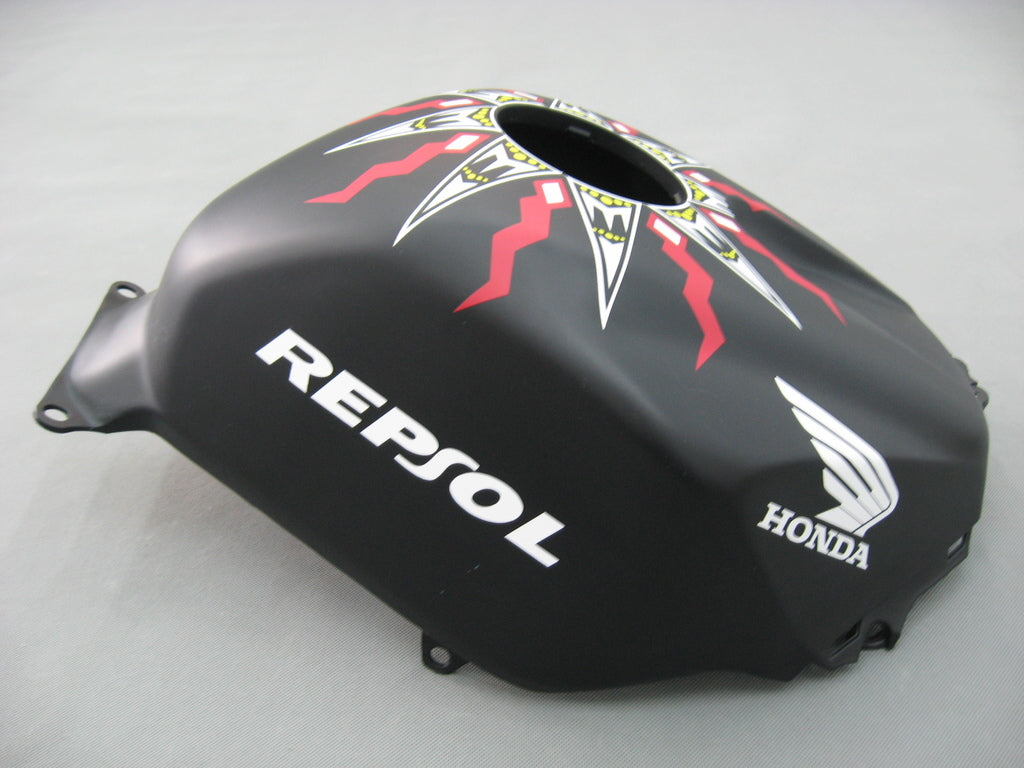 Amotopart 2005-2006 Honda CBR600RR Kit de carénage noir mat avec logos rouges