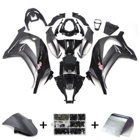 Amotopart 2011-2015 Kawasaki ZX10R Nero lucido e opaco Style1 Kit carena