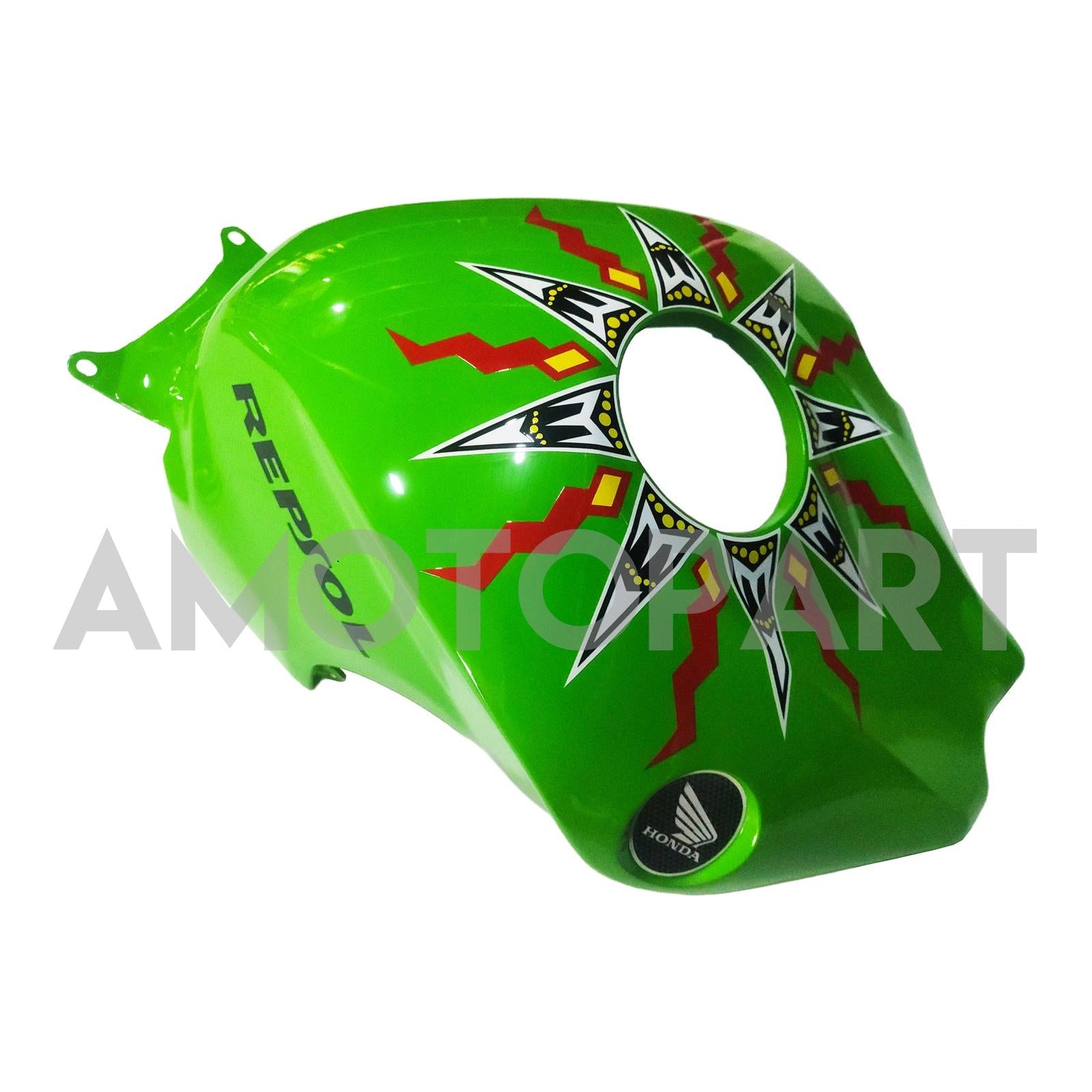 Amotopart 2008-2011 Honda CBR1000RR Green Black with Decals Fairing Kit