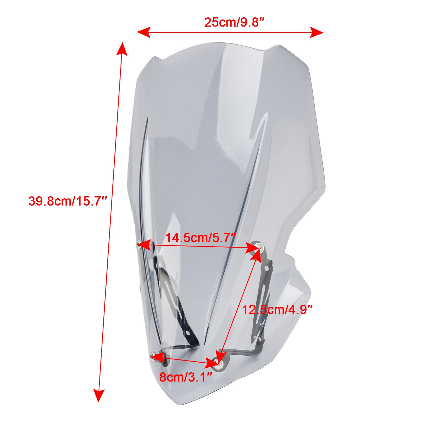 2017-2018 Kawasaki Z900 Windscreen Windshield Screen with Bracket