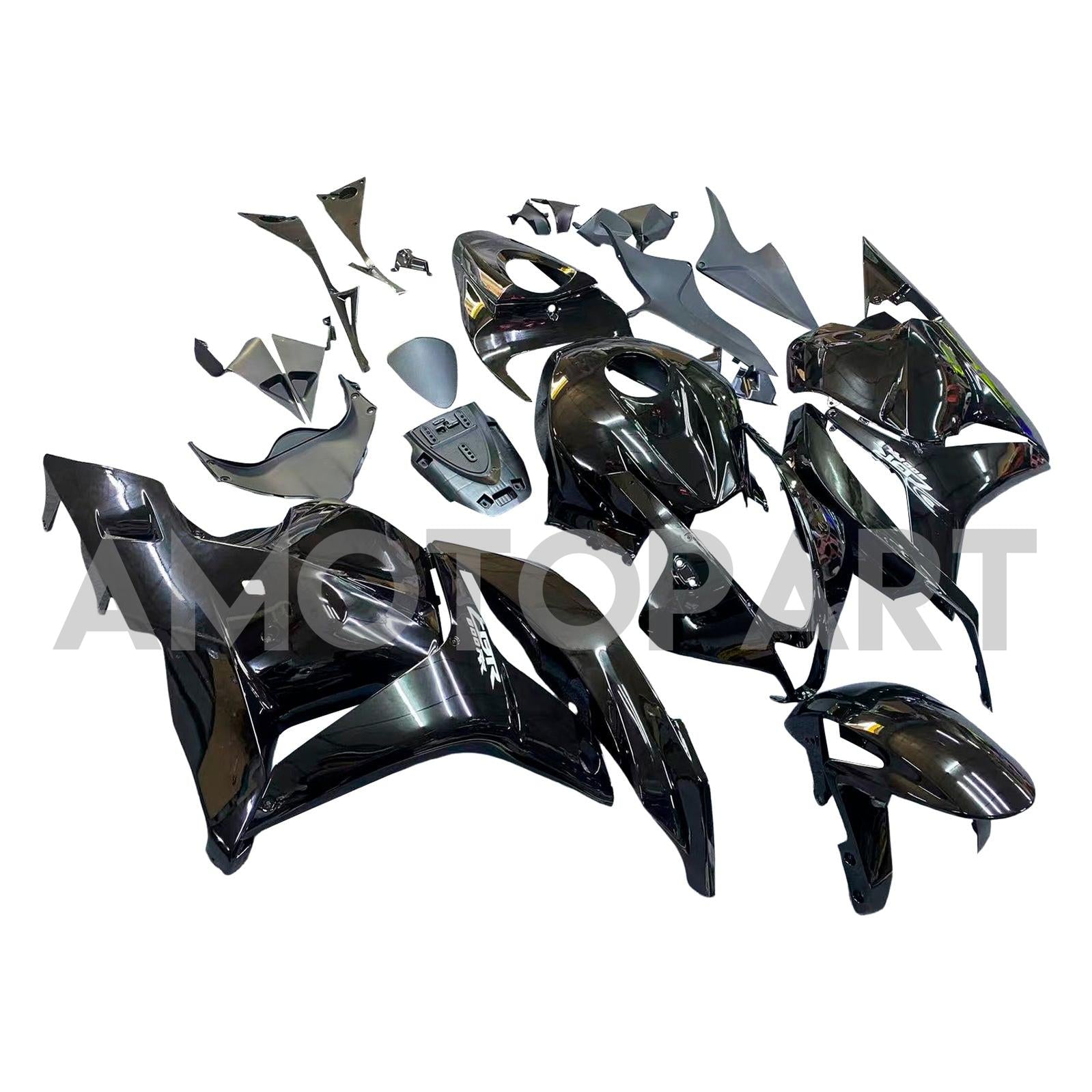 Amotopart 2009-2012 Honda CBR600RR Black Fairing Kit