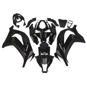 Amotopart 2011-2015 Kawasaki ZX10R Gloss&Matte Black Style2 Fairing Kit