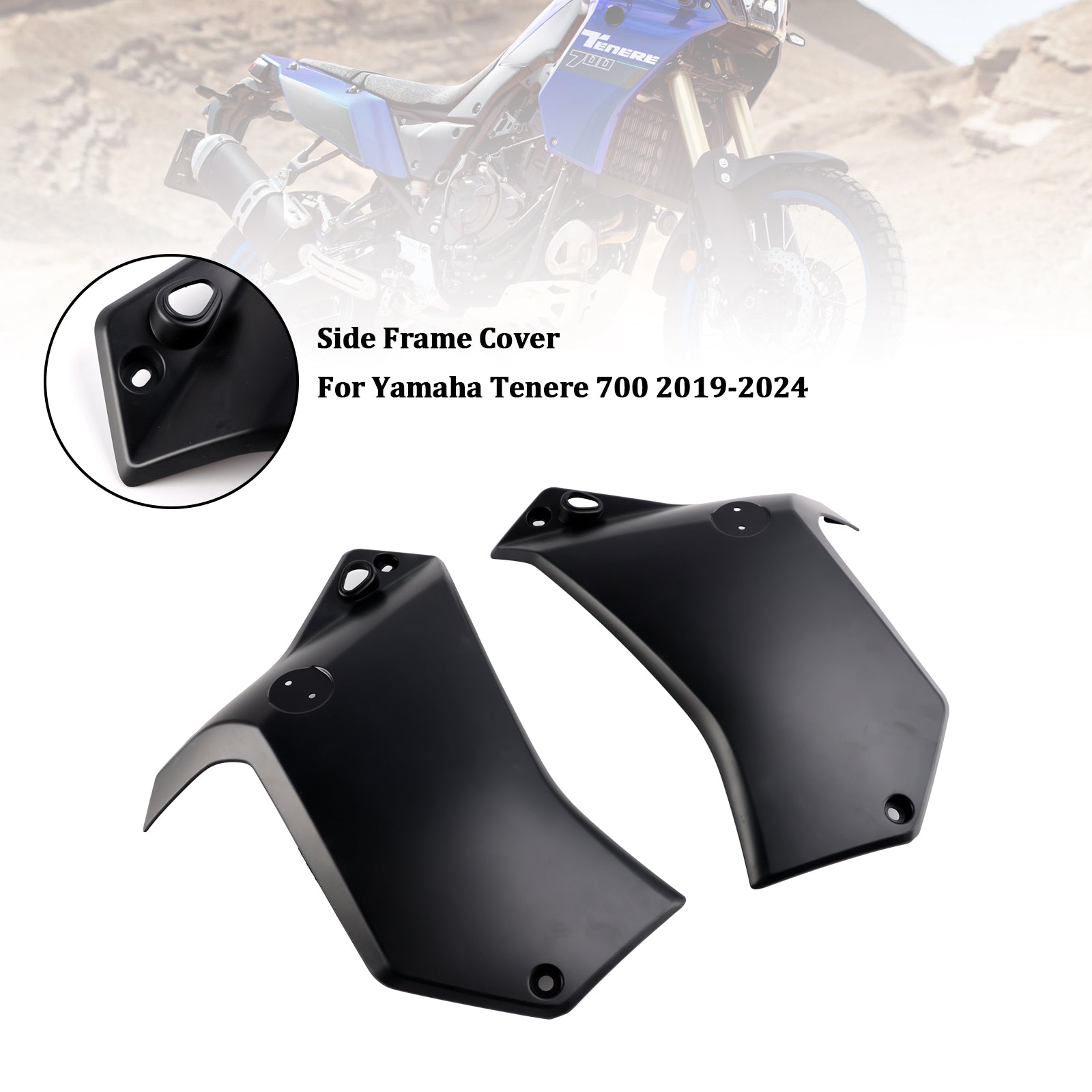 2019-2024 Yamaha Tenere 700 Side Frame Panel Protector Fairings Cover