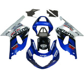 Amotopart 2000-2002 K1 K2 GSXR1000 Suzuki Blue&White Style5 Fairing Kit