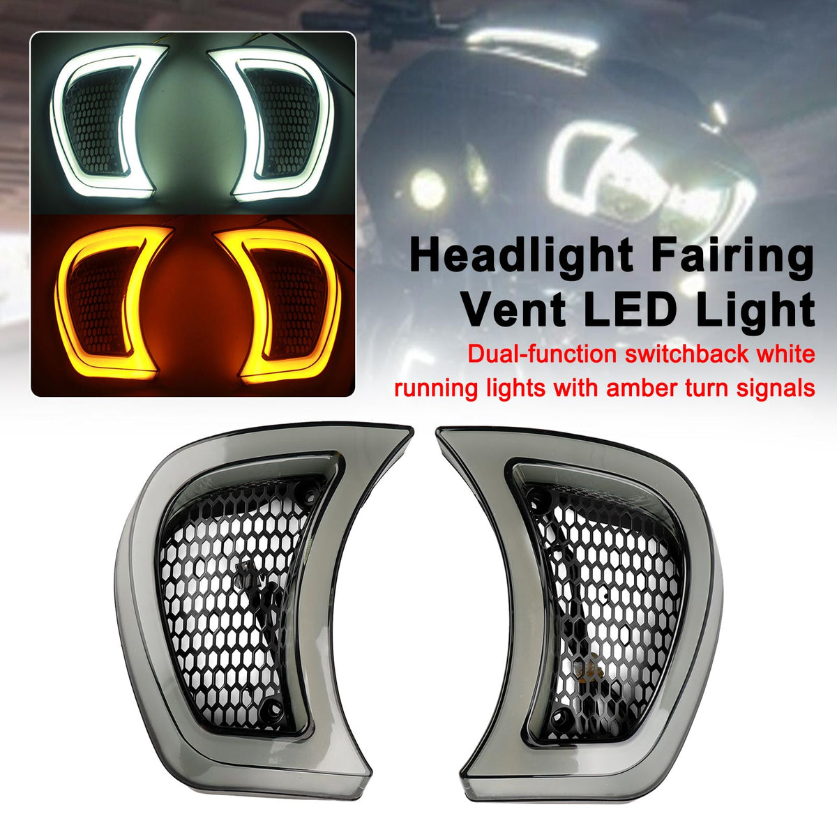 16-19 Harley FLTRU Road Glide Ultra Plug Play Phare Carénage Vent LED Lumière