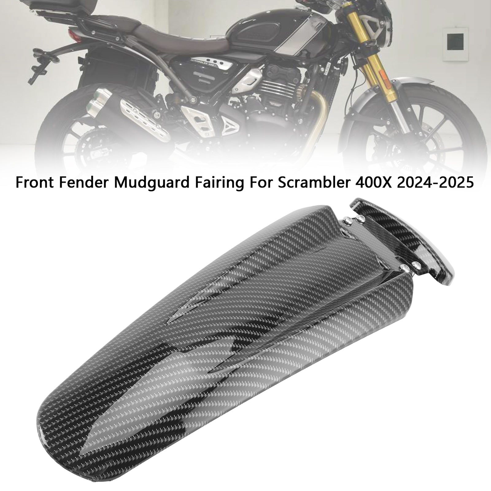 2024-2025 Scrambler 400X Front Fender Mudguard Fairing