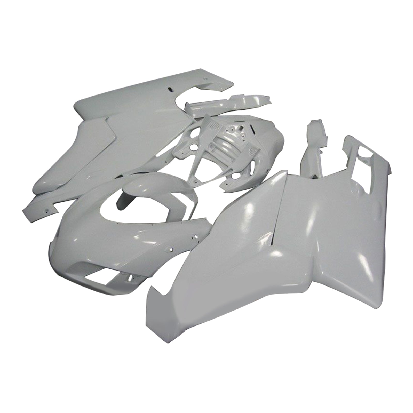 Amotopart Ducati 999 749 2005 2006 Kit Carénage Blanc Uni