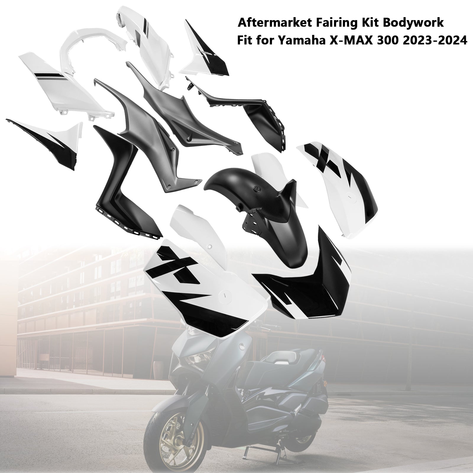 Amotopart 2023-2024 Yamaha X MAX 300 Verkleidungssatz