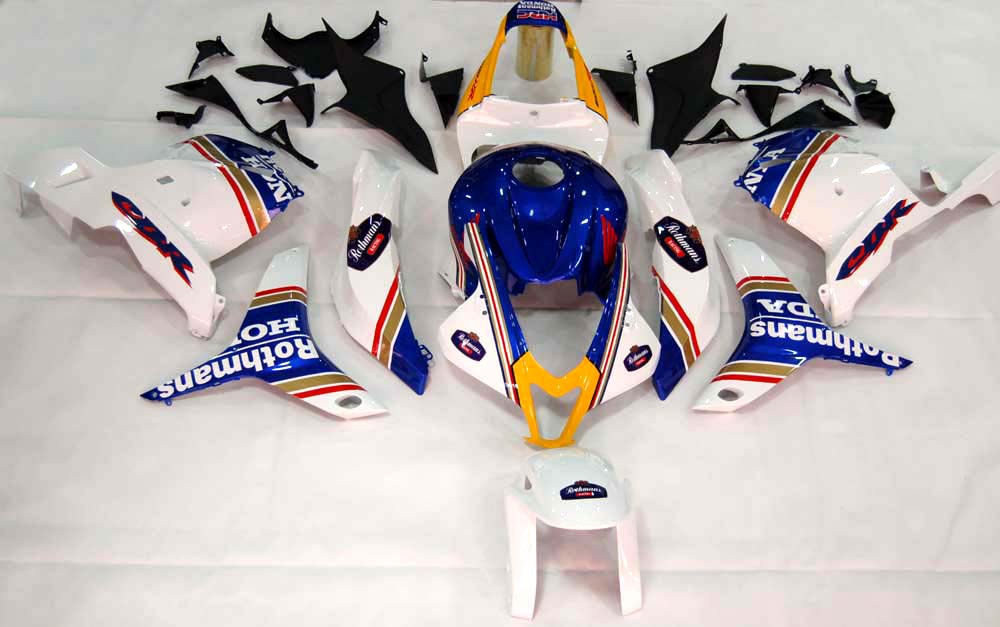 Amotopart 2009-2012 Honda CBR600RR Kit de carenado azul y amarillo