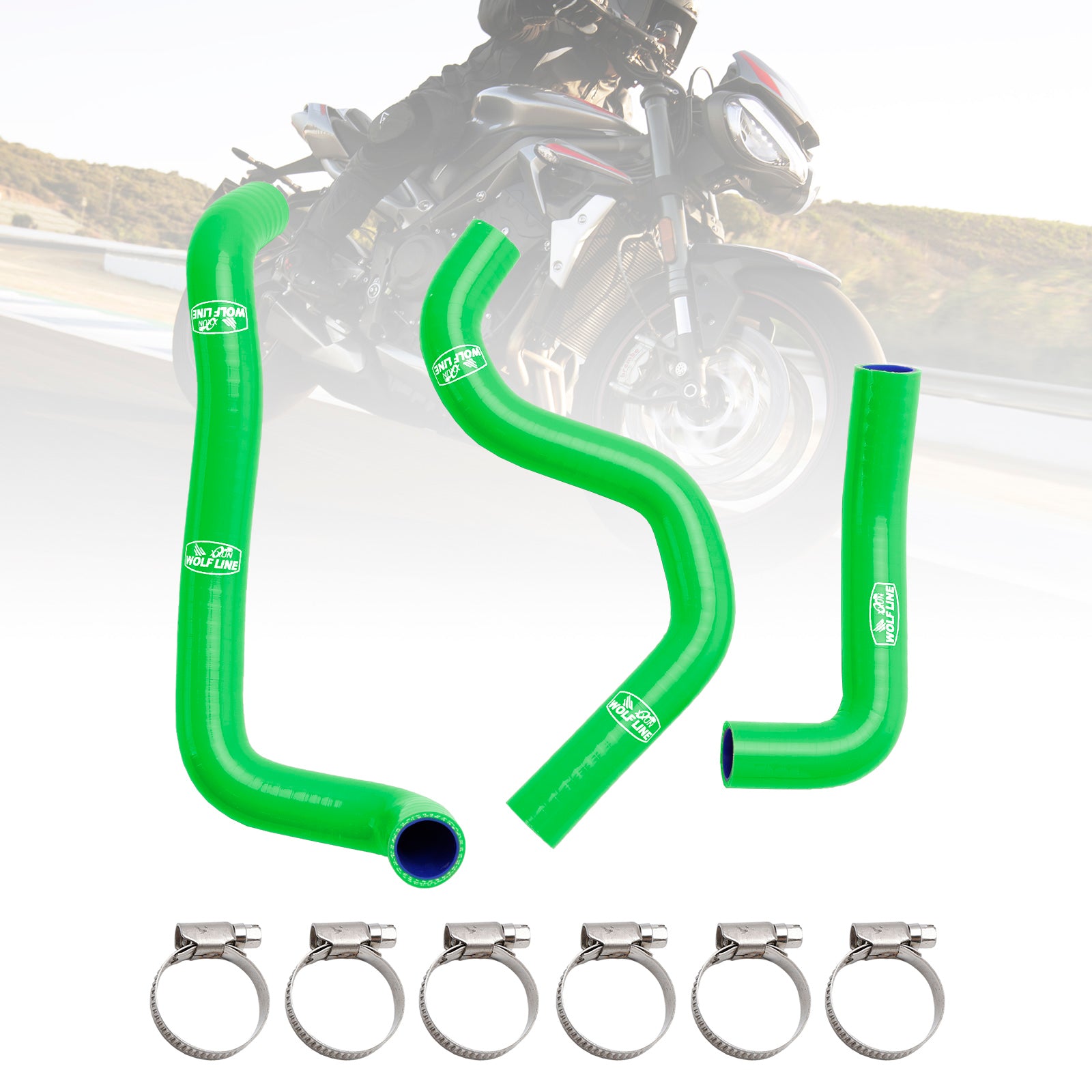 20-22 Street Triple 765 R RS Silicone Radiator Coolant Hose Kit