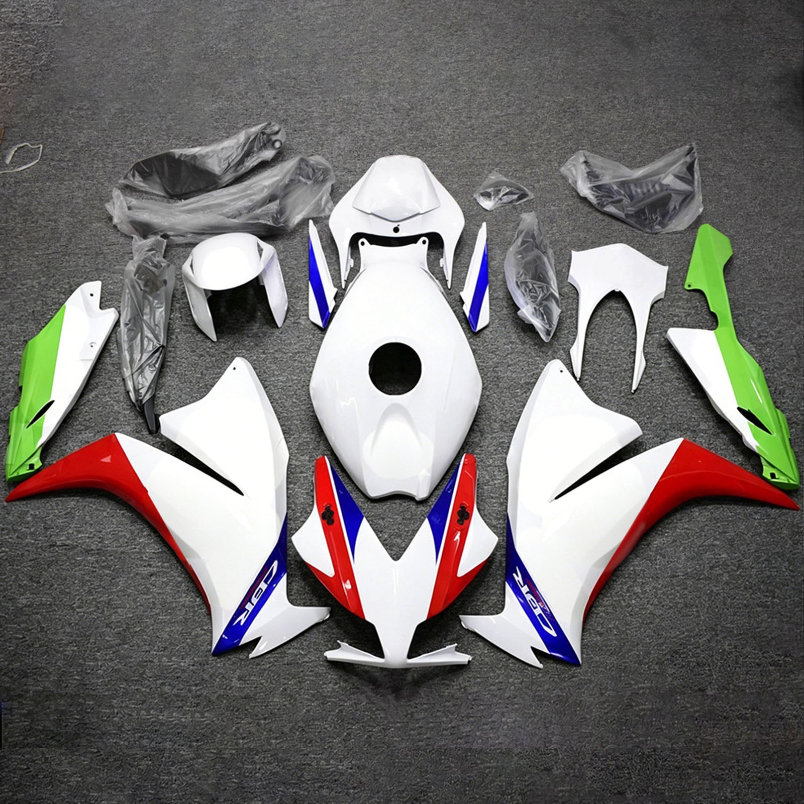 Amotopart 2012-2016 Honda CBR1000RR White/Red/Blue/Green Fairing Kit