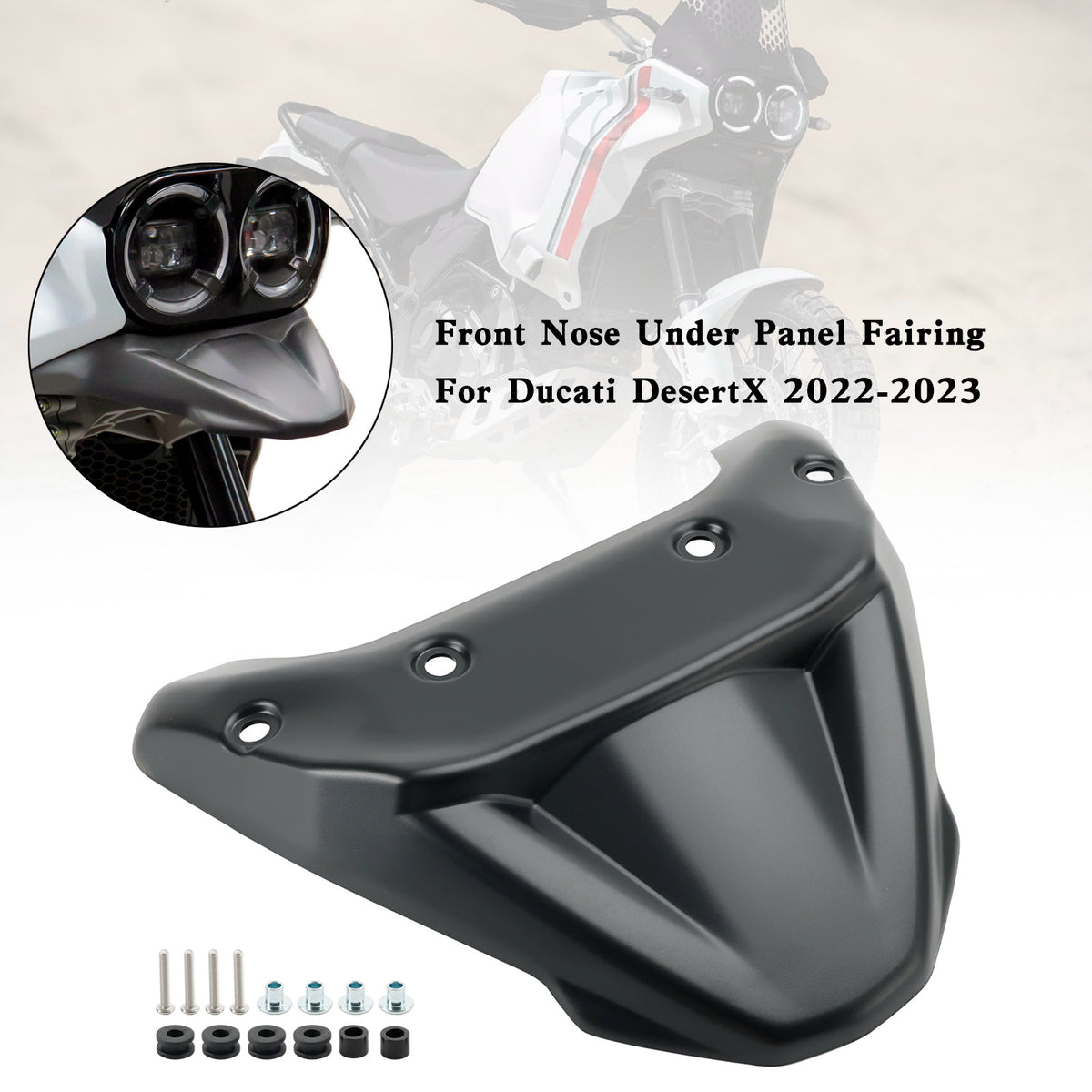Spoiler per copertura cono naso becco parafango anteriore per Ducati Desert X 2022-2023