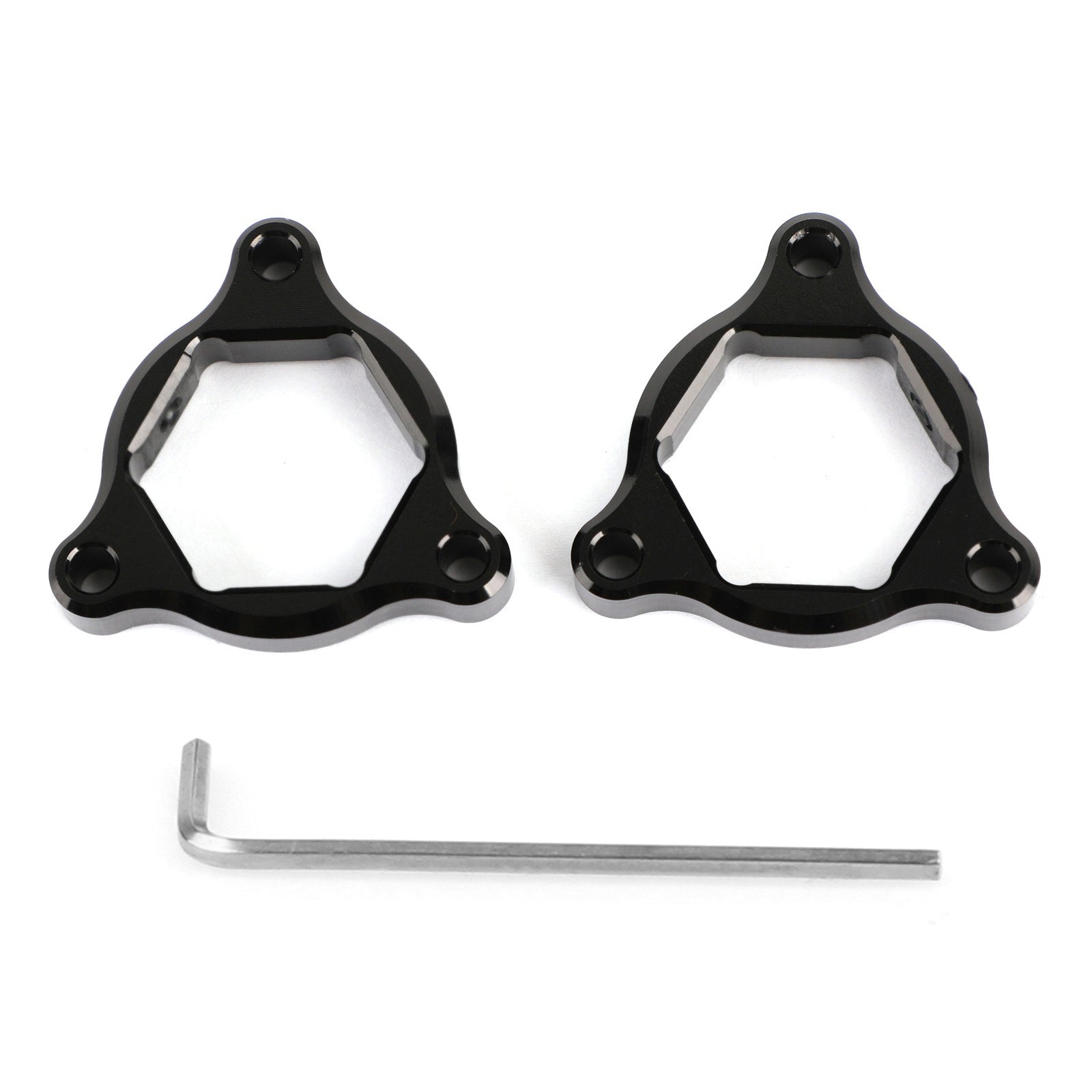 22MM Kawasaki Z1000 03-06 ZX636 Ninja 650R Fork Pre Adjusters Black