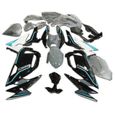 Amotopart 2020-2024 Kawasaki ER-6F Ninja650 Black Grey Fairing Kit