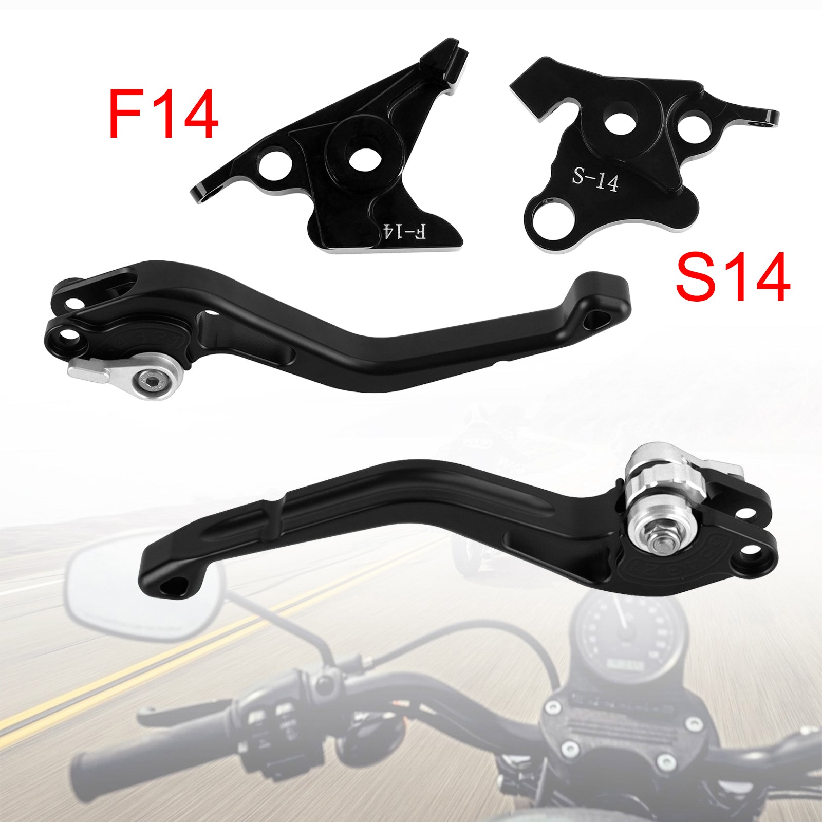 Suzuki GSF650 GSXR1300 DL1000 Silver NEW Short Clutch Brake Lever