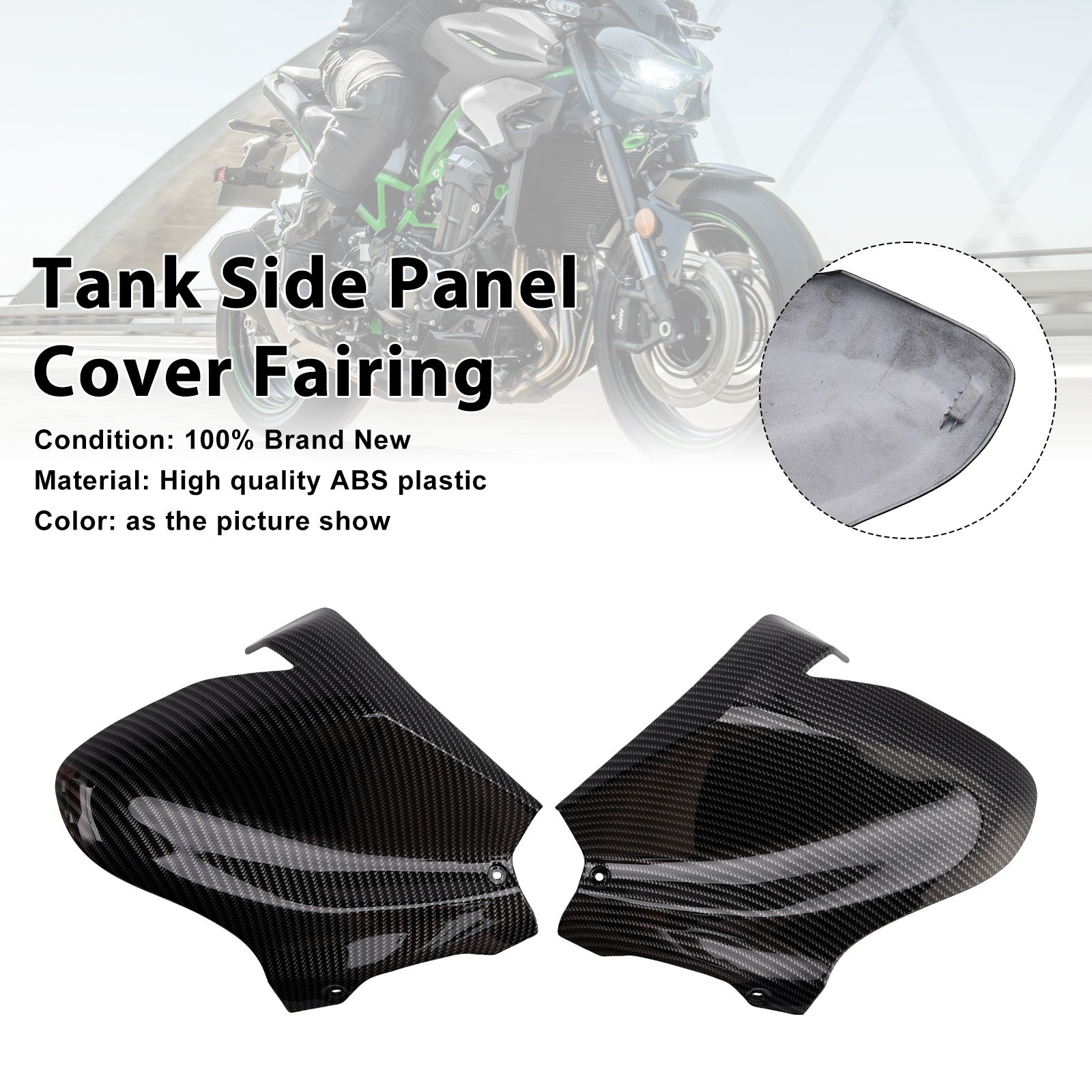 Kawasaki Z900 2025-2026 Tanksidedæksel Panelbeklædning