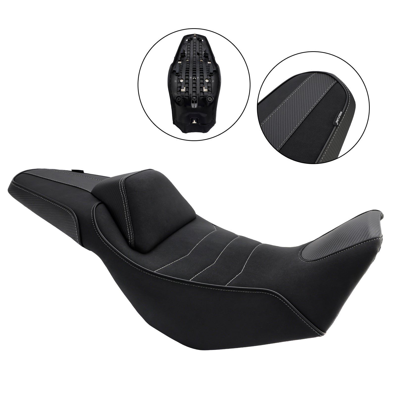 Honda Nx400 Nx500 24-25 Replace Front Rear Driver Passenger Seat +15Mm Red