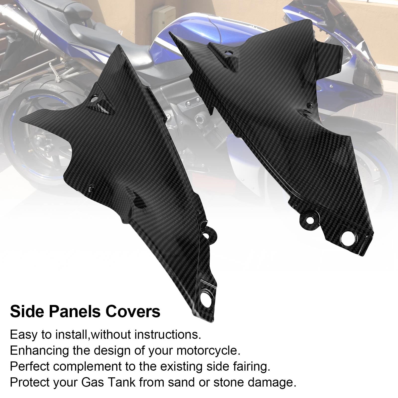 Areyourshop Side Trim Air Duct Cover Panel Fairing Cowling for Yamaha YZF R1 2004-2006