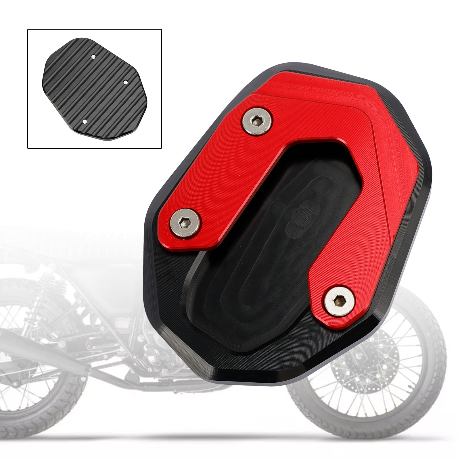 15-20 Ducati Scrambler 400/800/1100 Kickstand Enlarge Plate Pad