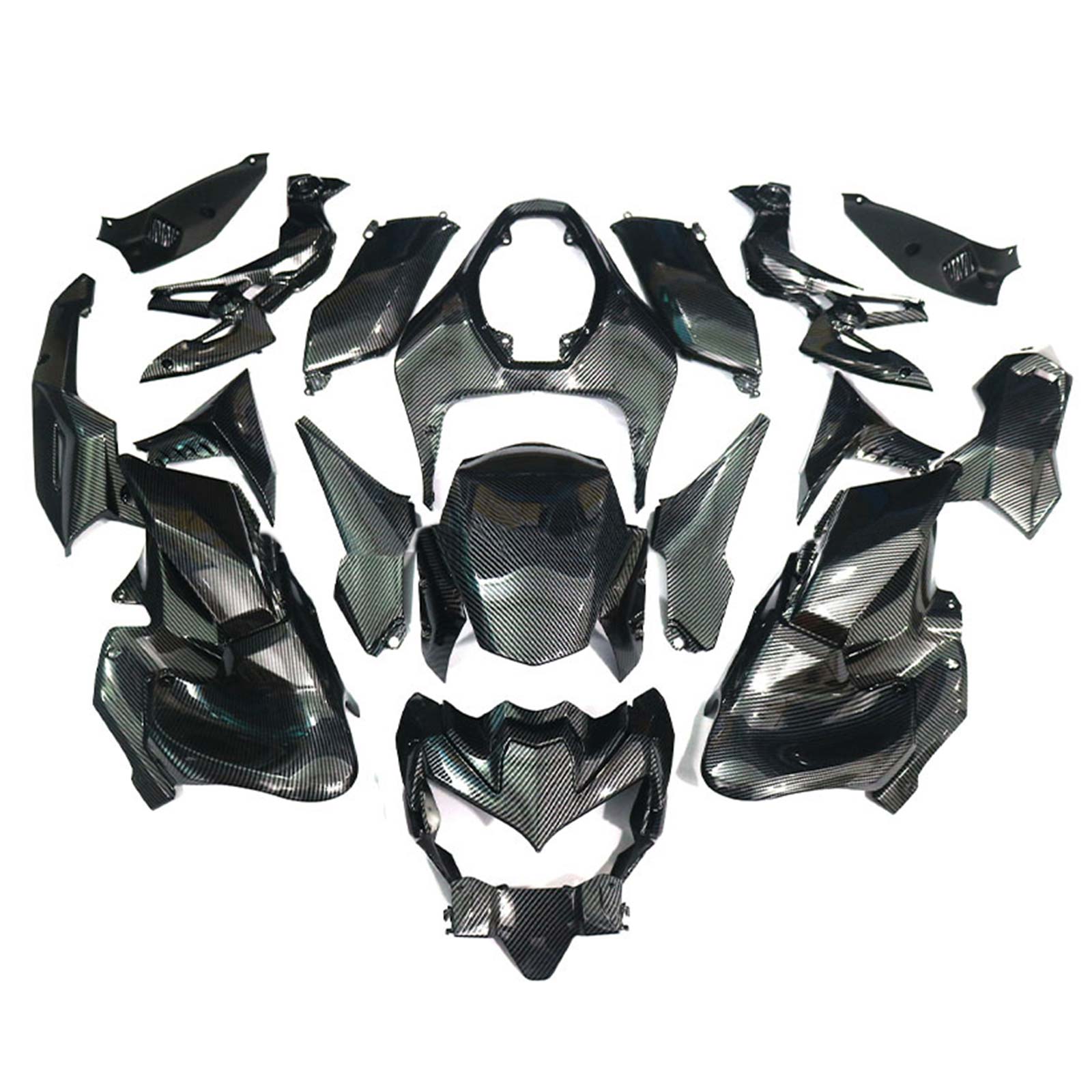 Amotopart 2020-2021 Z900 Kawasaki Carbon Fiber Pattern Fairing Kit