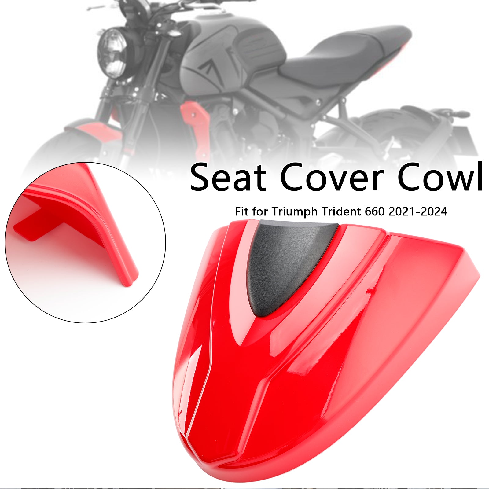 21-24 Trident 660 Tail Rear Seat Cover Fairing Cowl