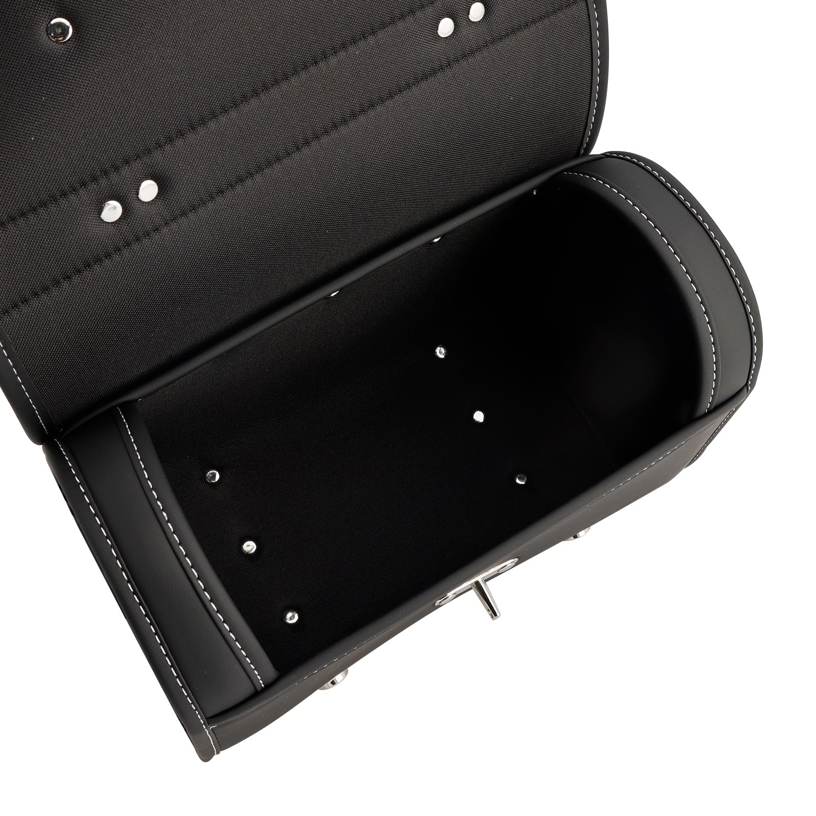 SaddleBag Bok Storage Torka ogonowa uniwersalne dopasowanie koloru pu białe dla motocykla białe