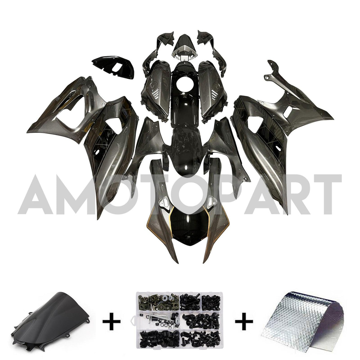 Amotopart 2021-2025 Yamaha YZF-R7 Grey Fairing Kit