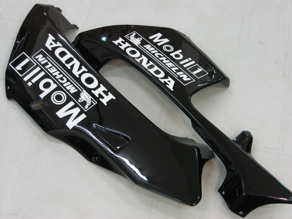 Amotopart Kit de carénage Honda CBR600RR Style1 noir et blanc 2005-2006