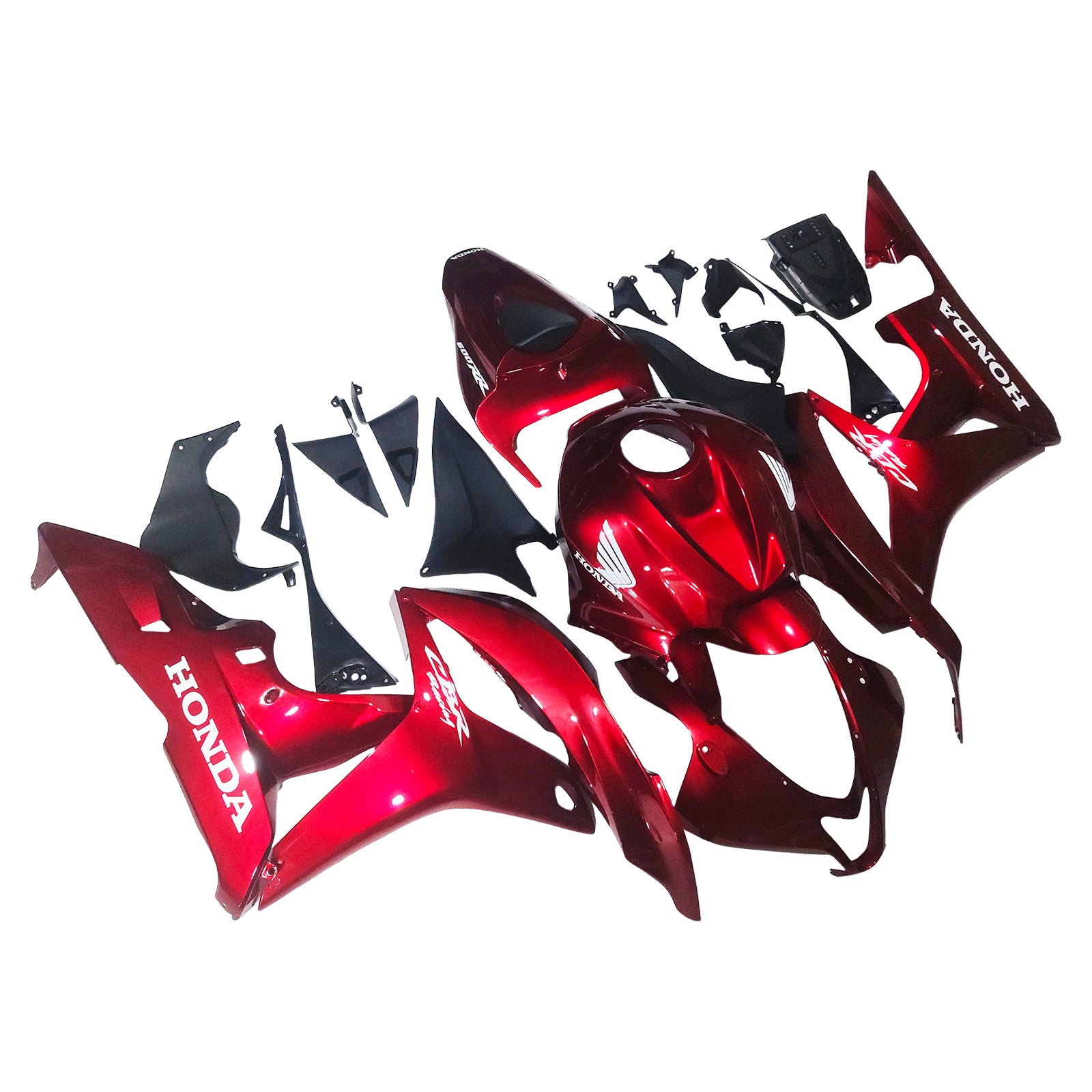 Amotopart 2007-2008 Honda CBR600RR Red White Fairing Kit