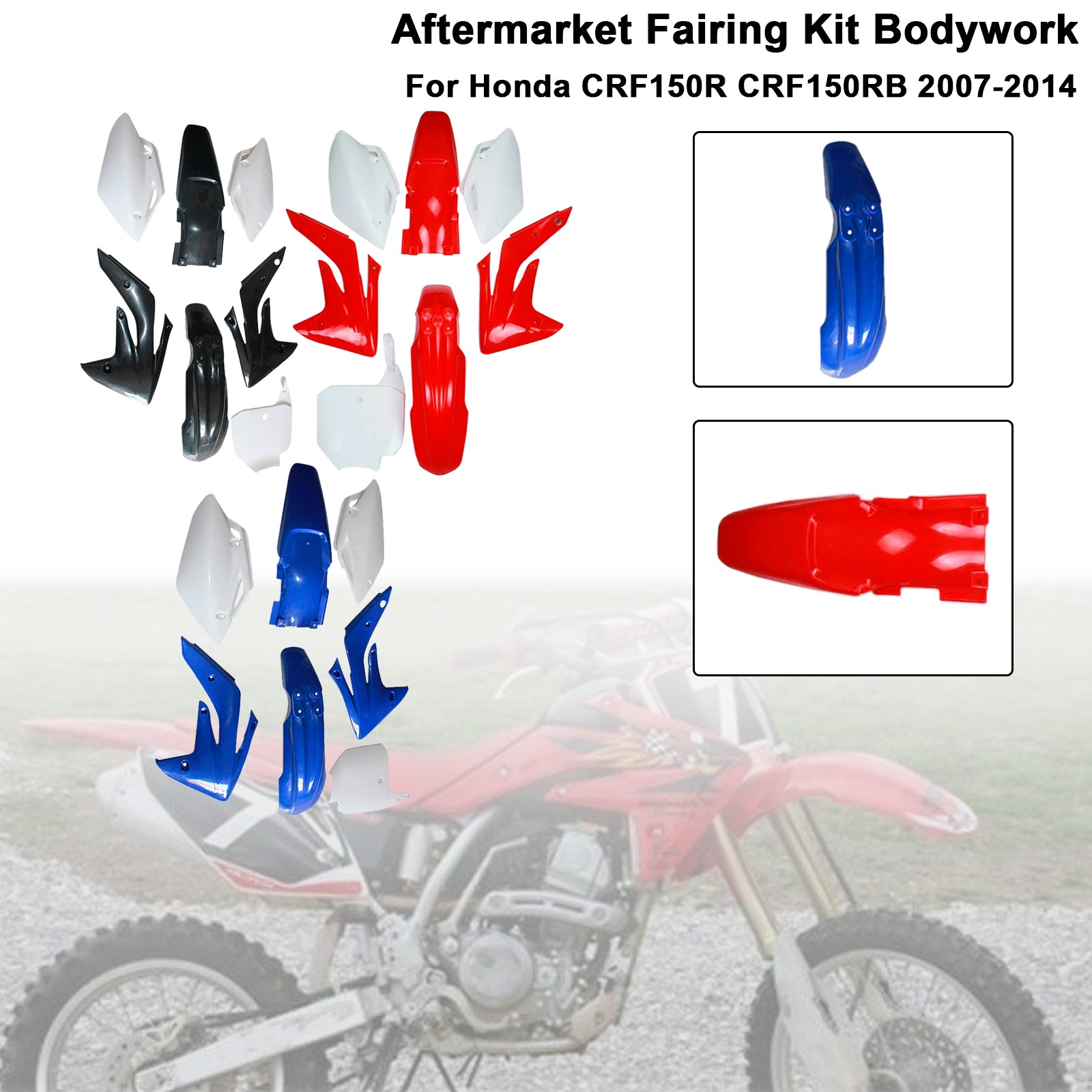Amotopart 2007-2014 Honda CRF150R CRF150RB Fairing Kit