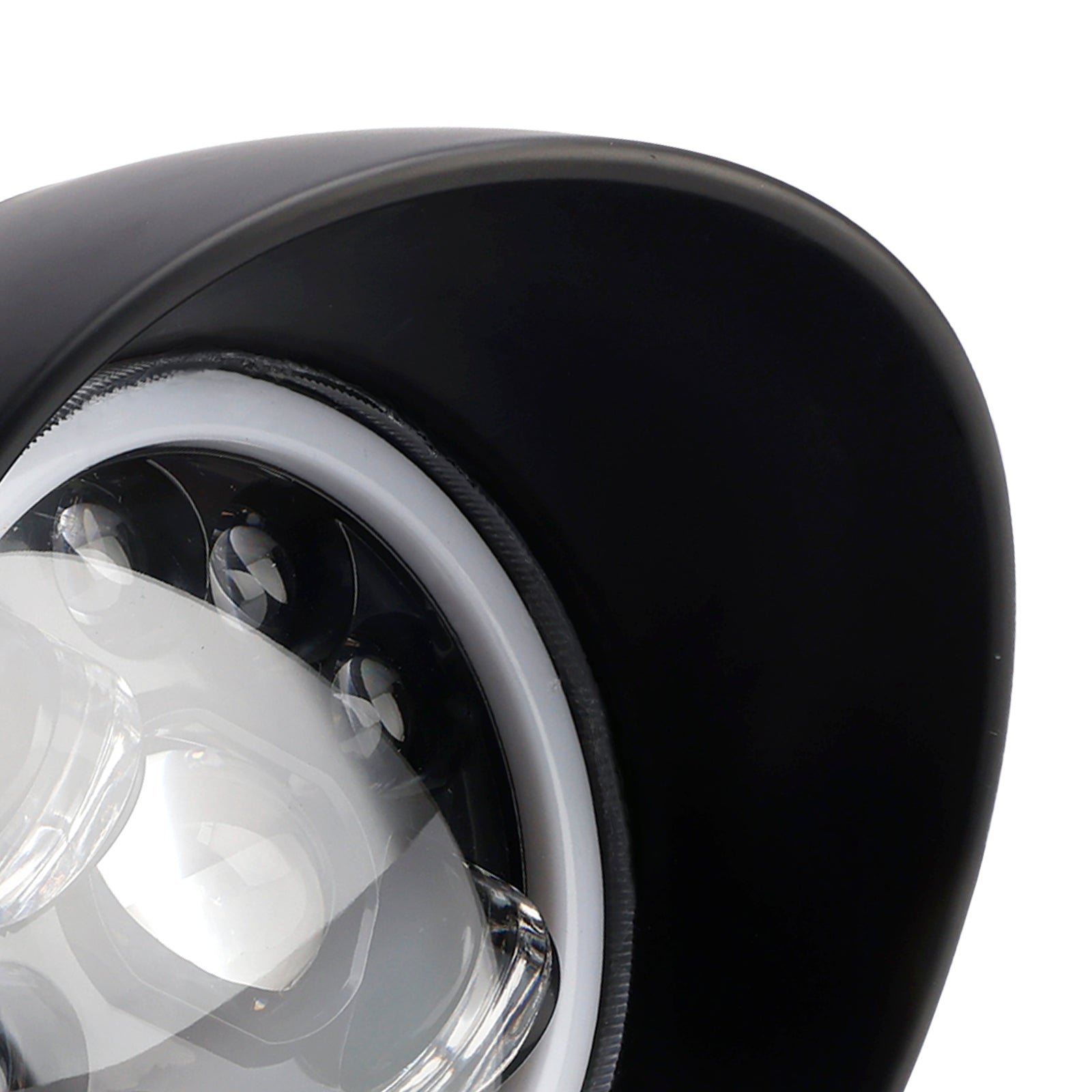 Motorcycle Universal Chrome 5.75" Headlight Lamp Spotlight  9-Bulbs