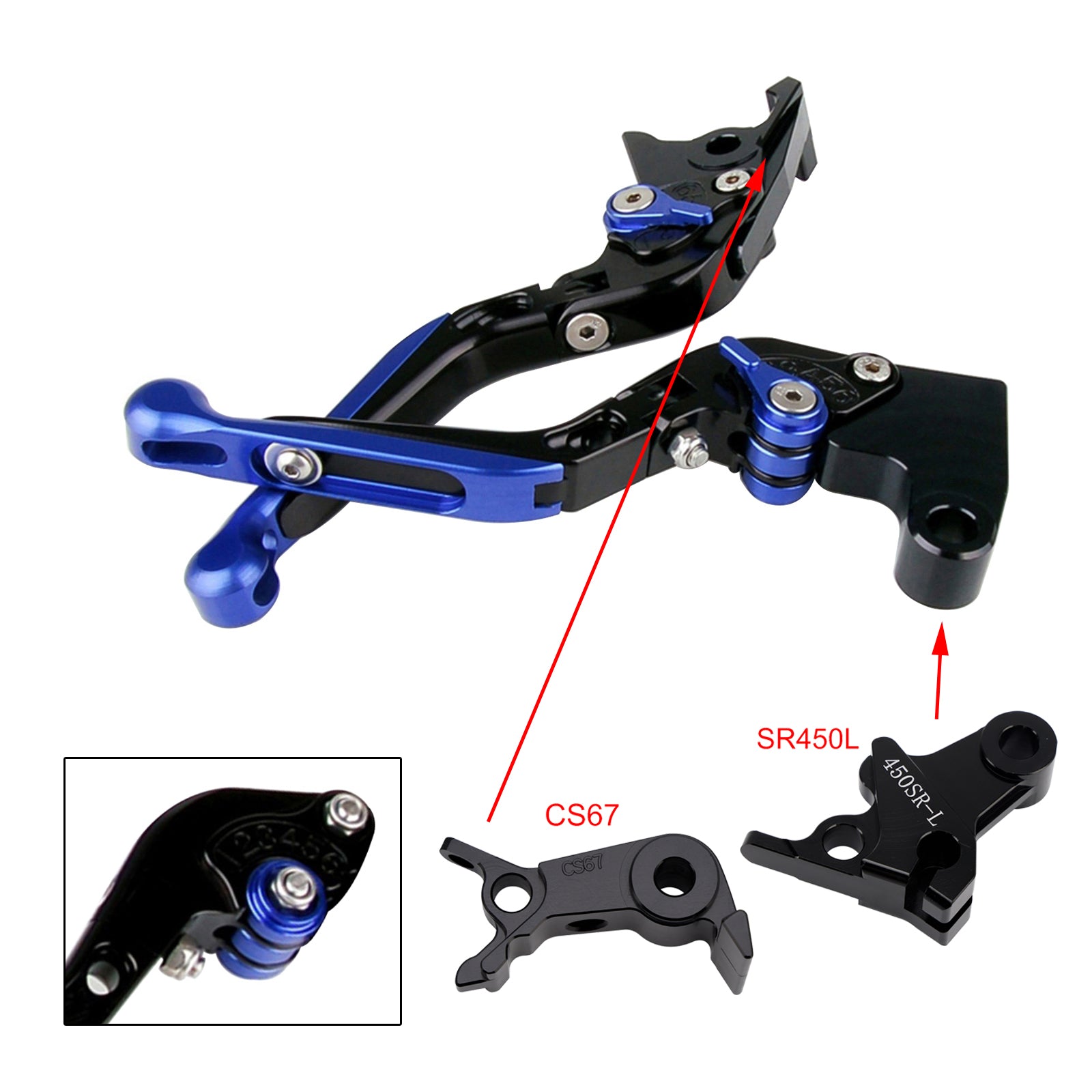 2024-2026 VOGE DS900X 900DSX Adjustable Clutch Brake Lever