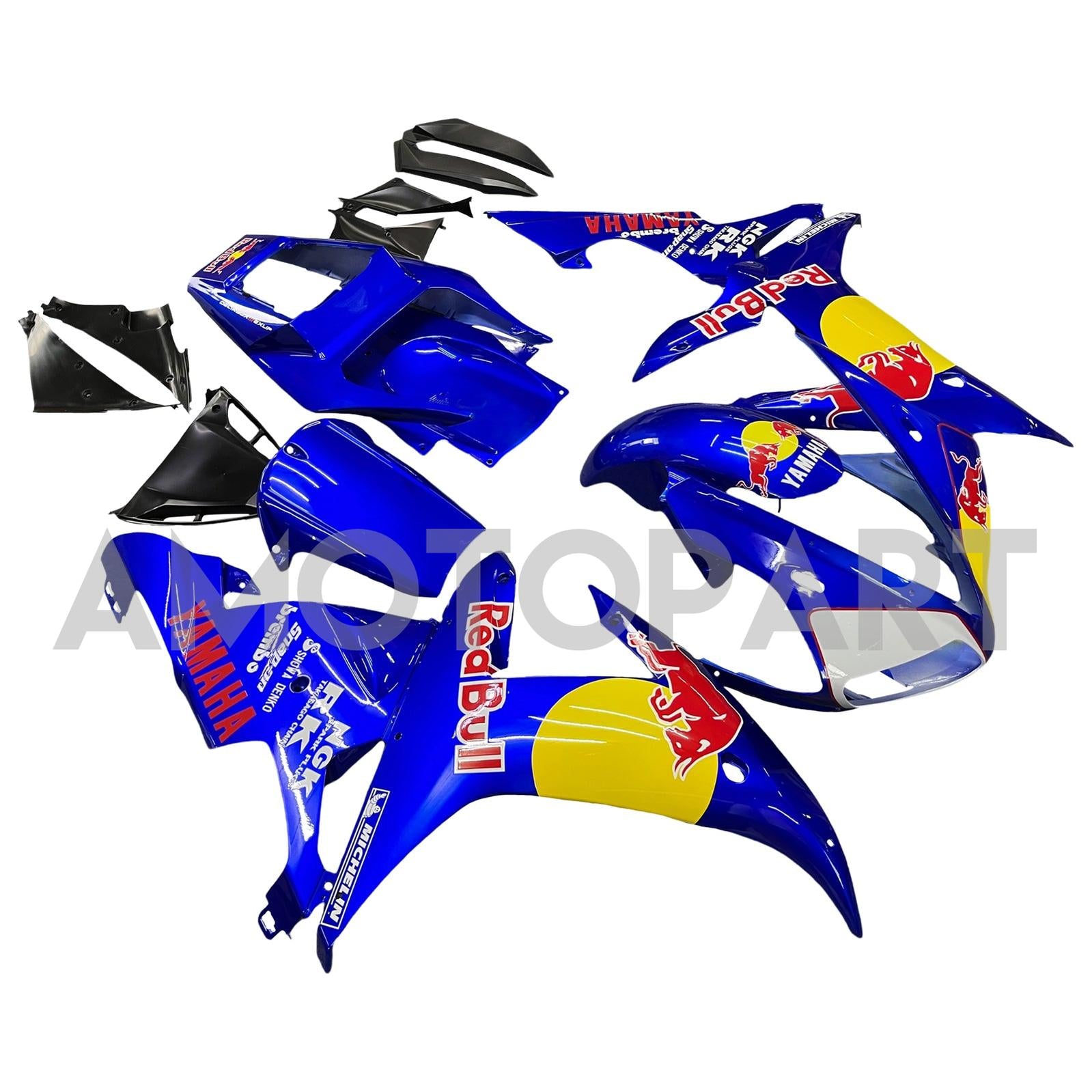 Amotopart 2002-2003 Yamaha YZF 1000 R1 Blue Fairing Kit