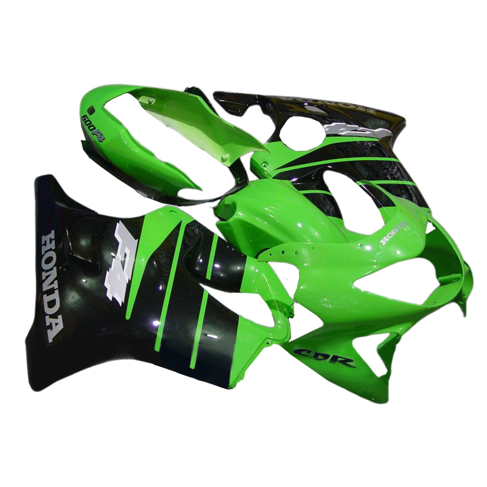 Amotopart 1999-2000 Honda CBR600F4 Green Black Fairing Kit