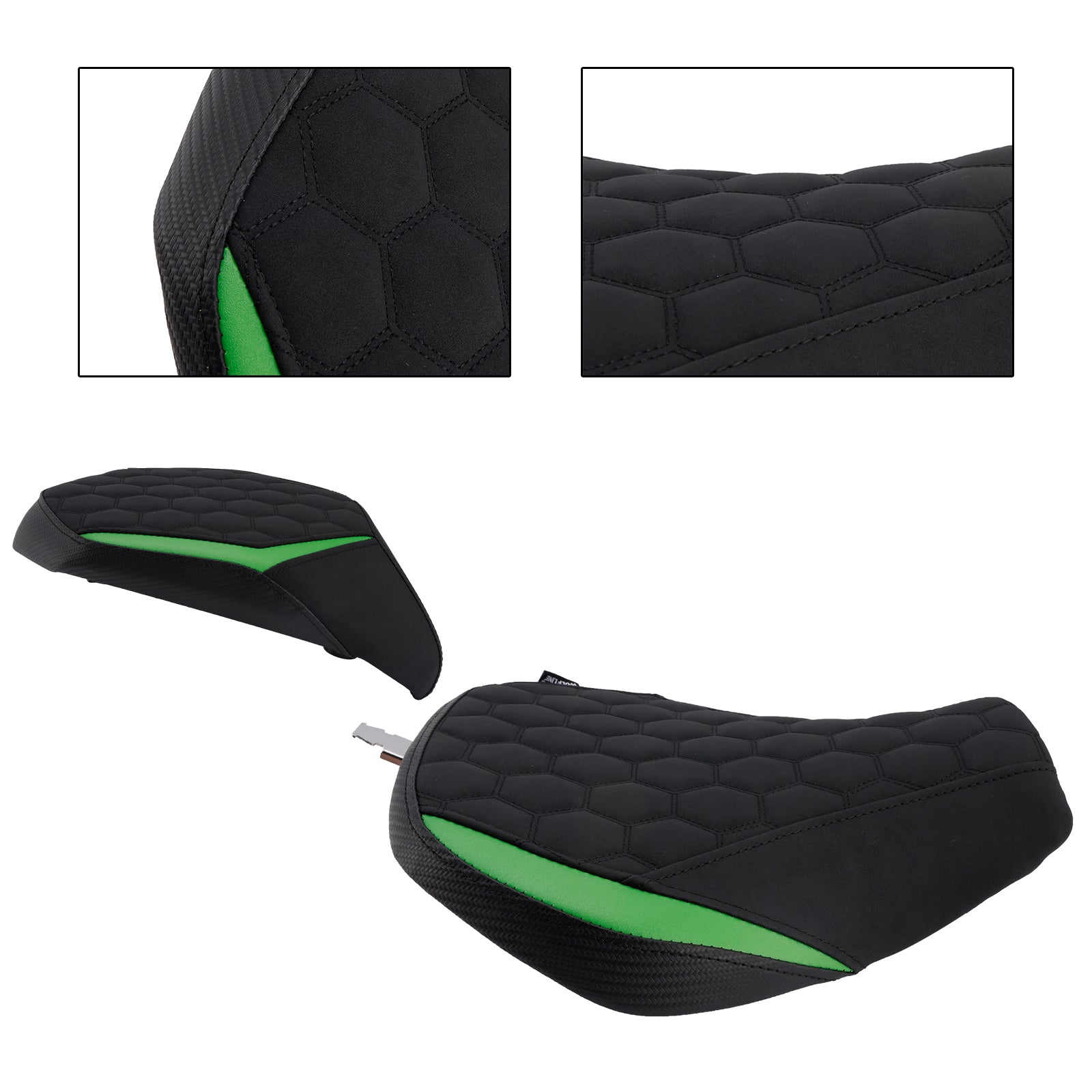 Pilote Kawasaki Ninja H2 SX 22-25&PCoussin arrière de siège Assinger Green2