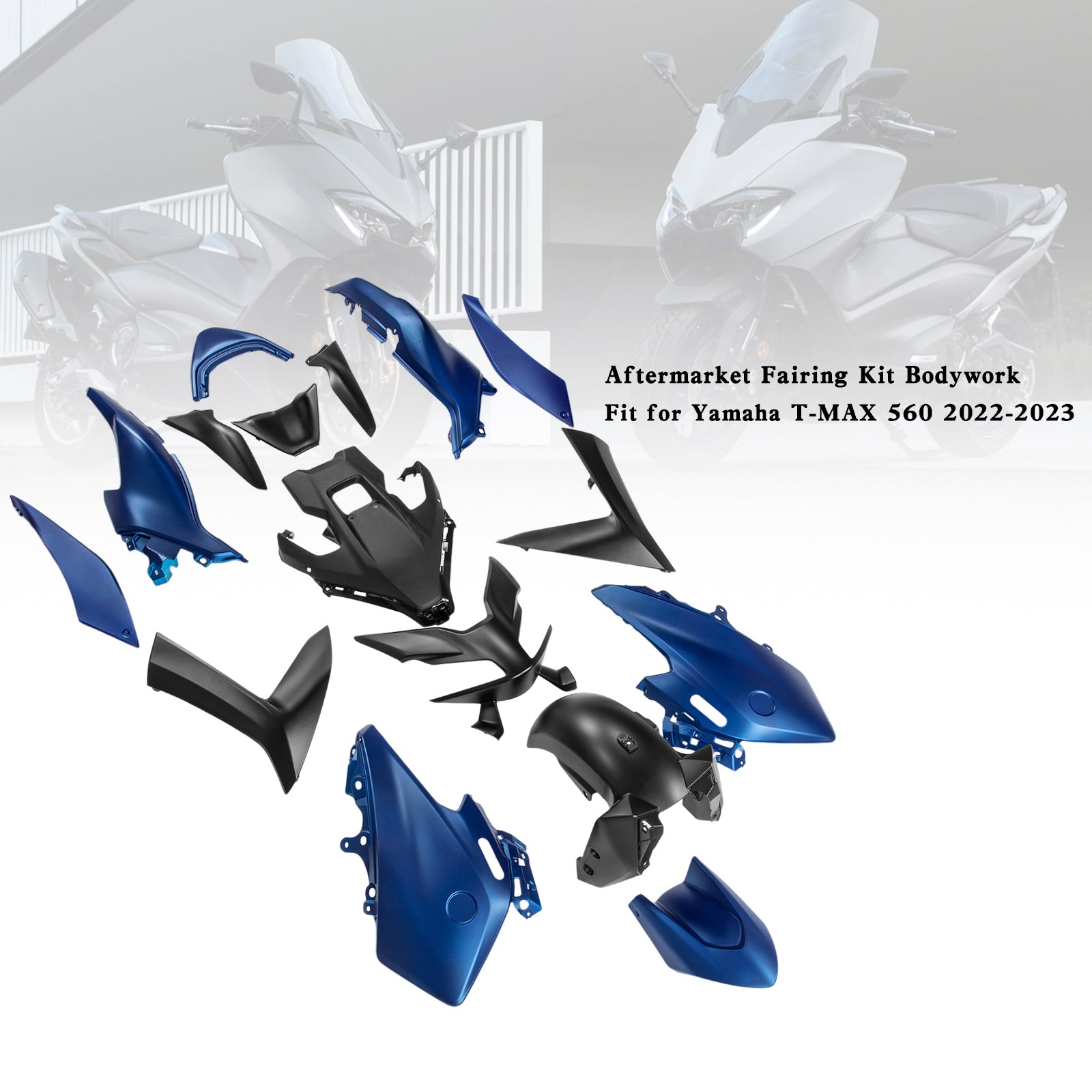 Amotopart 22-24 Yamaha T-MAX 560 Injection ABS Plastic Bodywork Fairing Kit