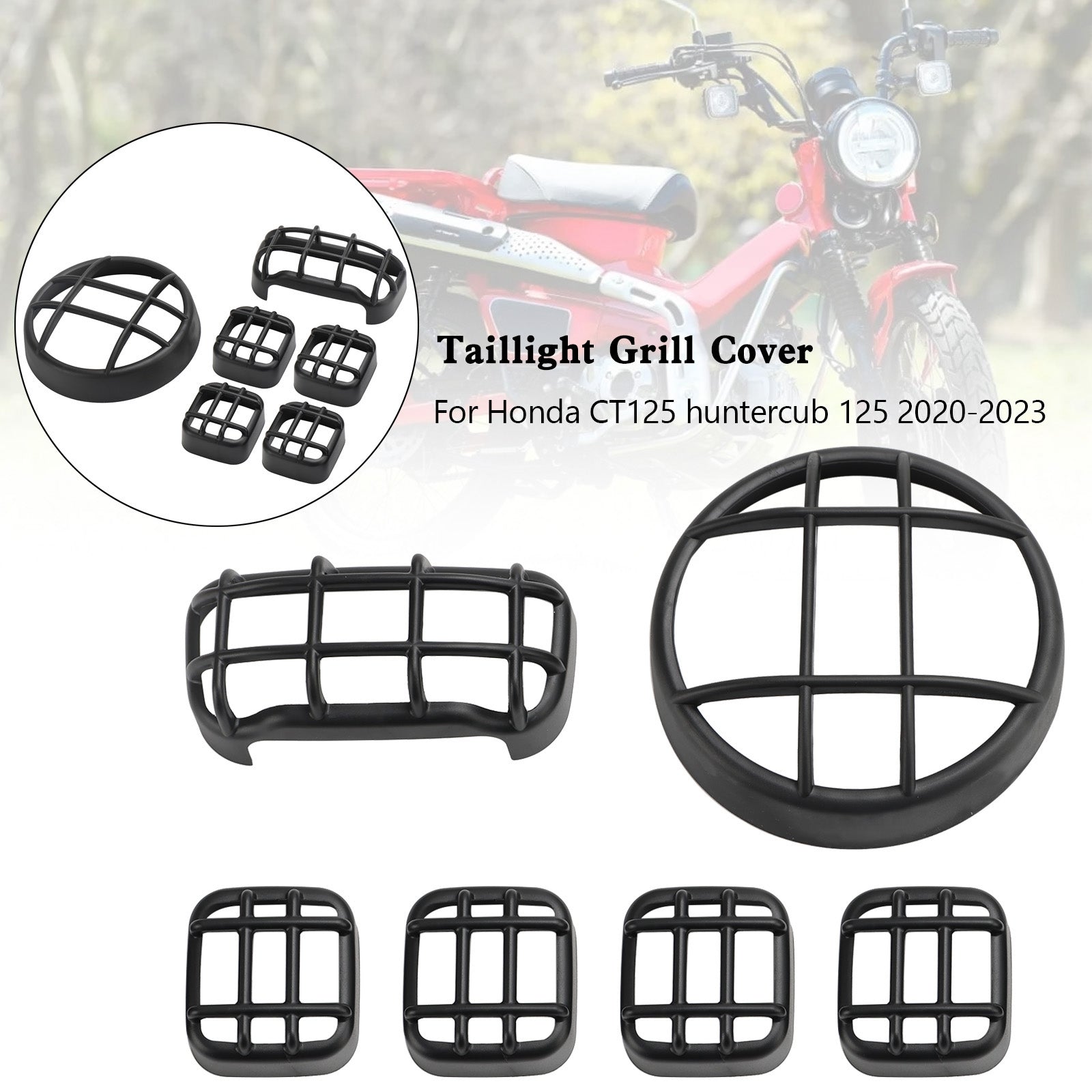 Copertura della protezione degli indicatori di direzione del fanale posteriore per Honda CT125 Hunter Cub 125 20-23