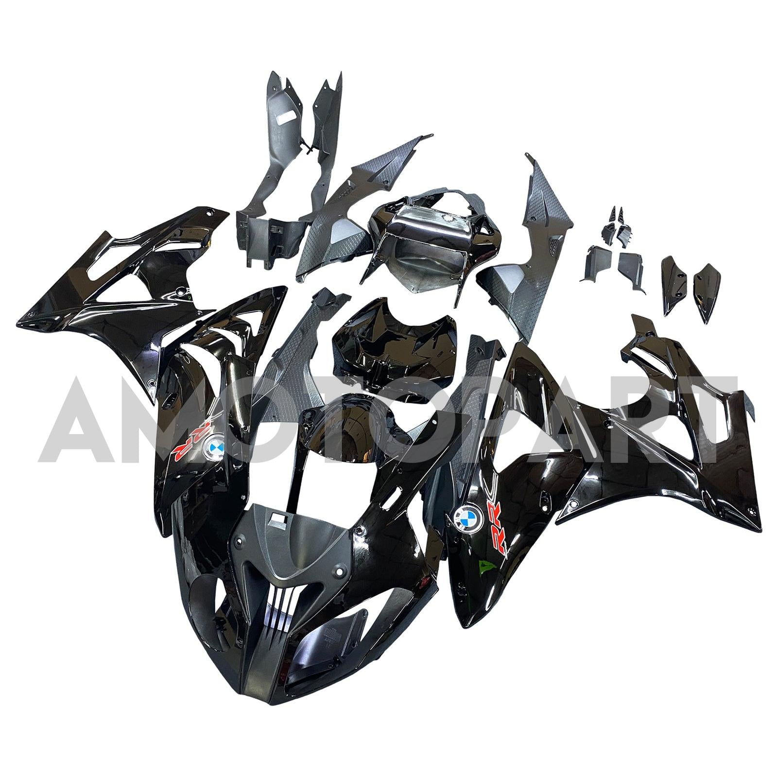 Amotopart 2009-2014 BMW S1000RR Black Fairing Kit