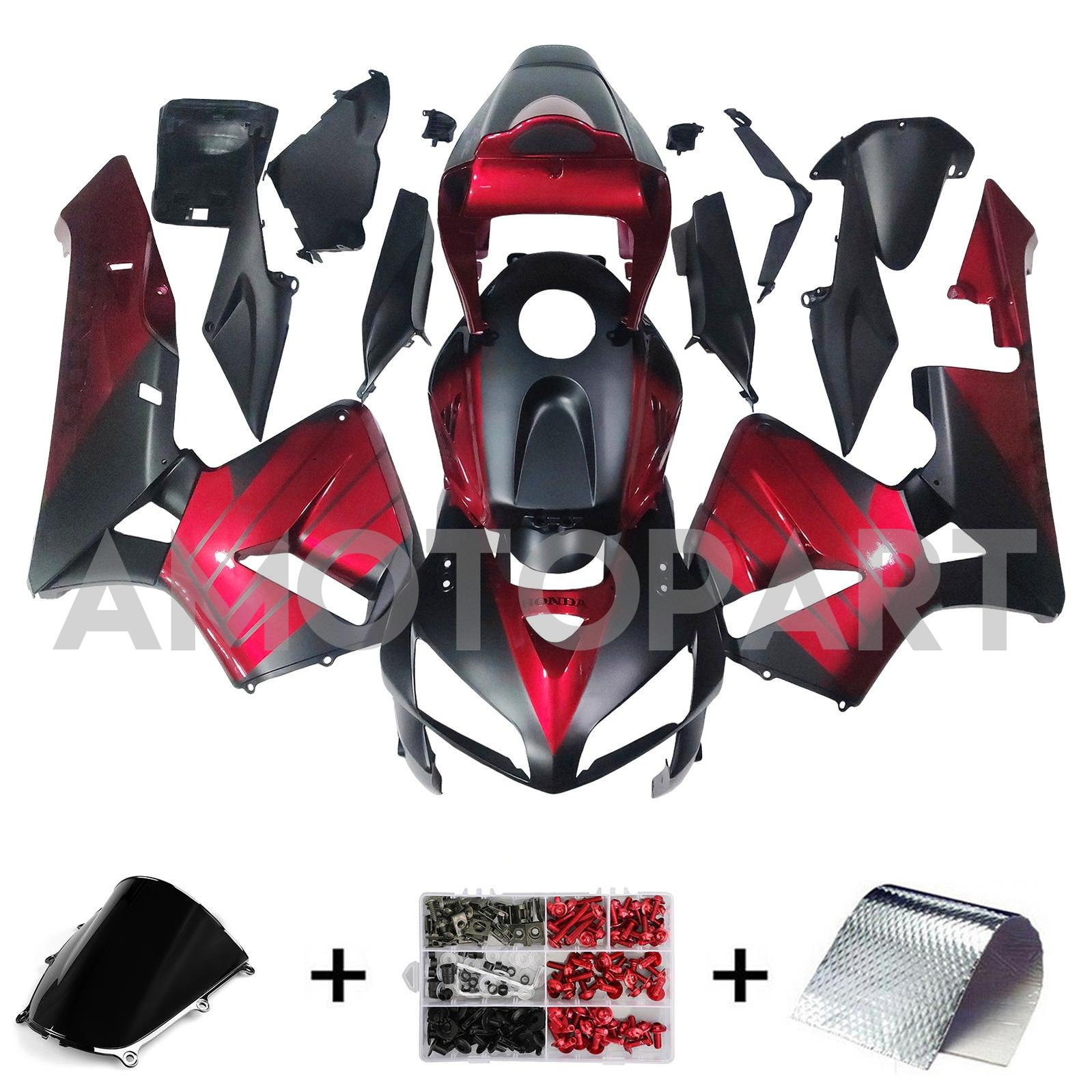Amotopart 2005-2006 Honda CBR600RR zwartrode kuipset