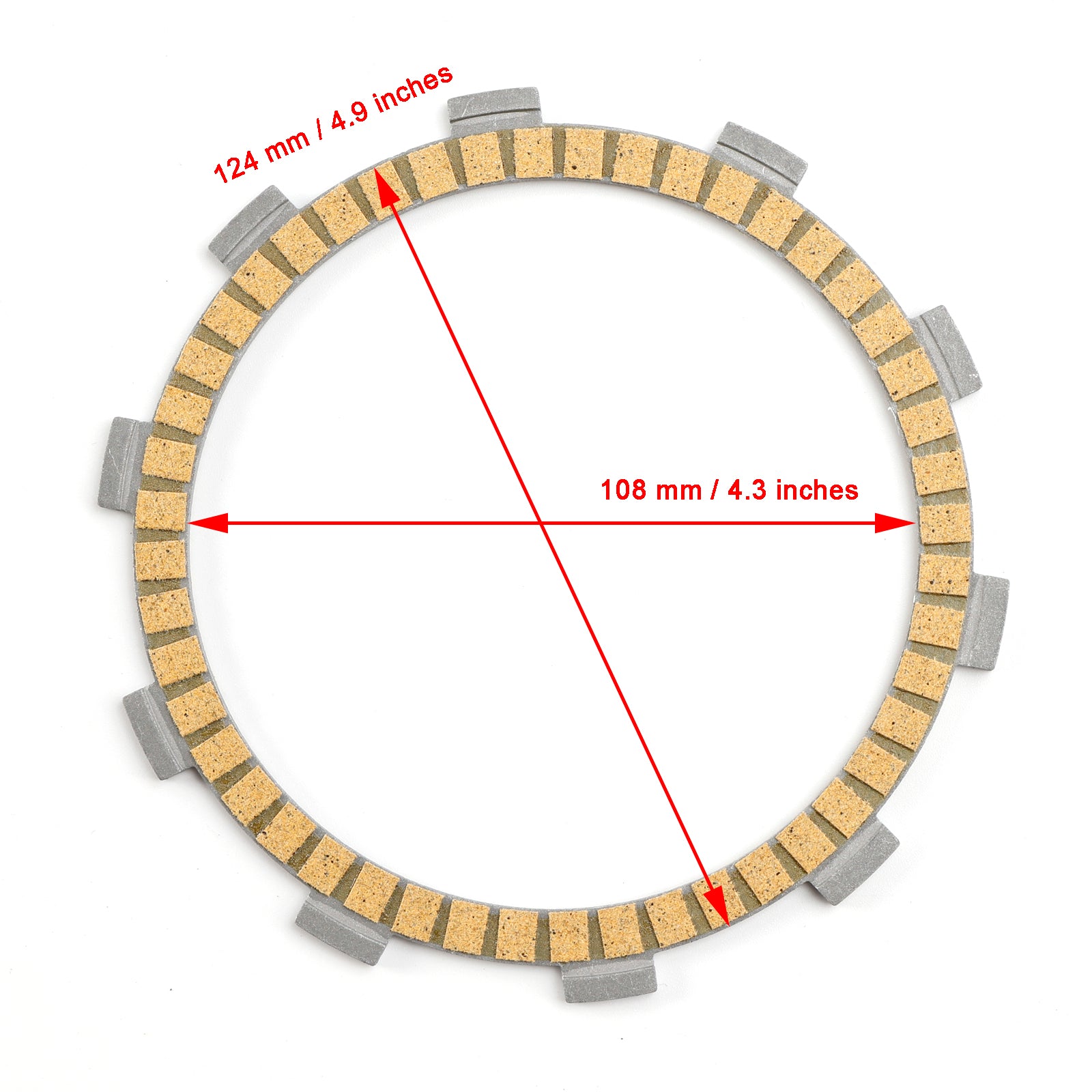 Ducati Superbike 848 08-10 Multistrada 1100 07-09 Clutch Friction Plate Pat Kit