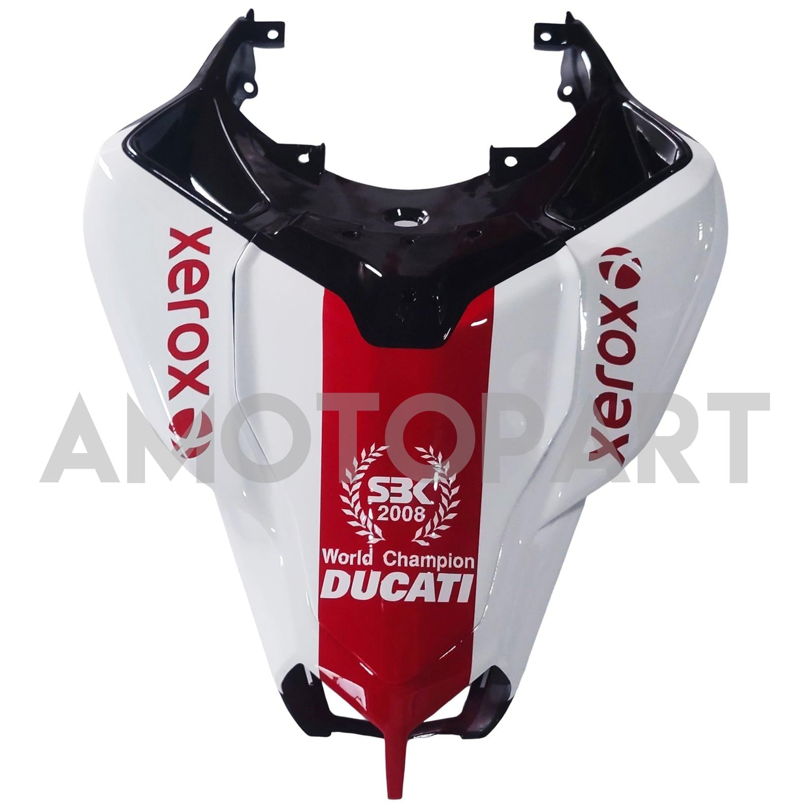 Amotopart All Years Ducati 1098/1198/848 Red White Fairing Kit