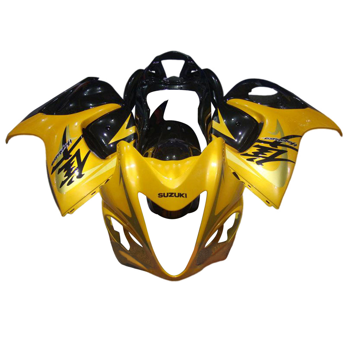 Amotopart 2008-2020 GSX1300R Hayabusa Suzuki Gold&Black Fairing Kit