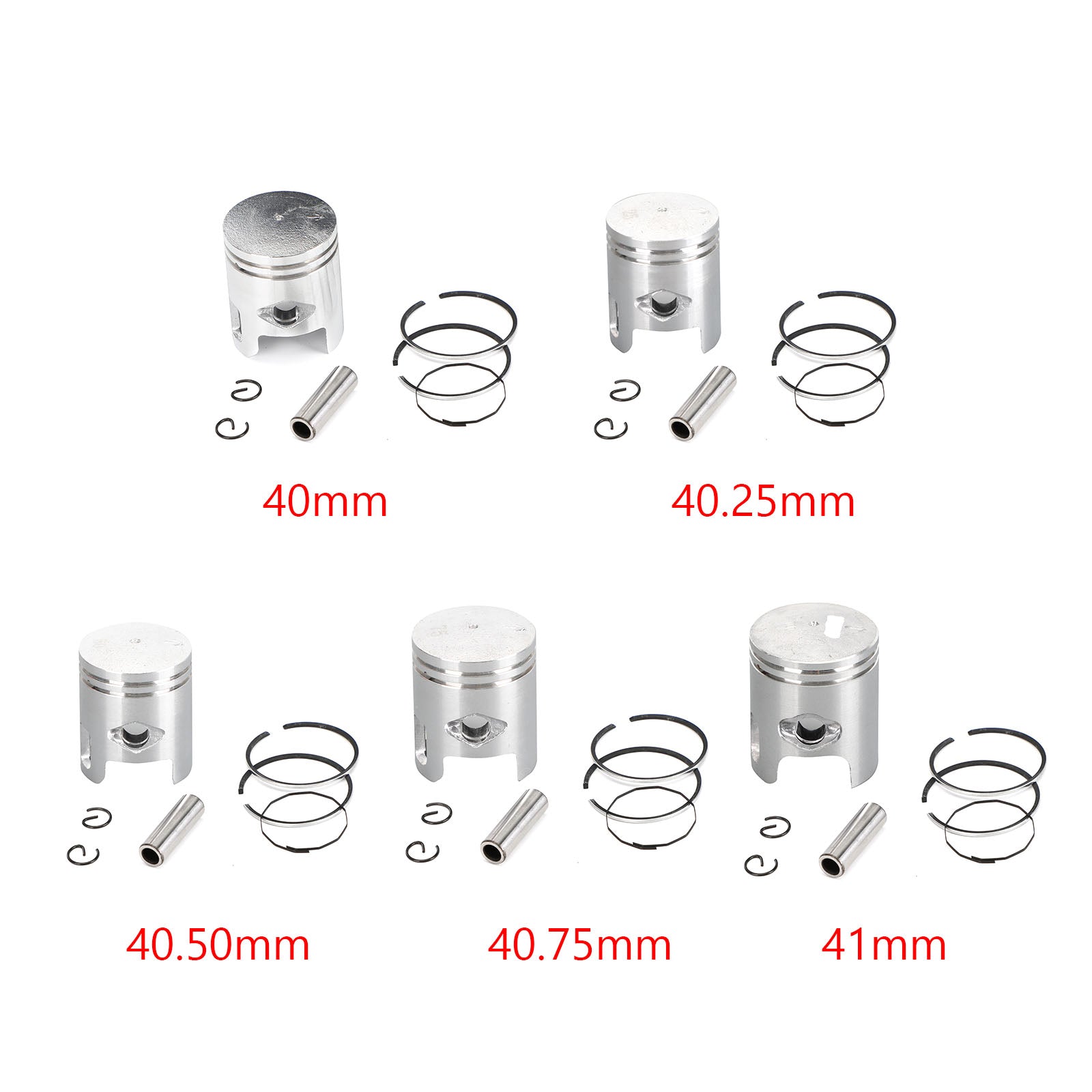 01-06 Polaris Predator Scrambler 50 2001-2006 Piston Pin Ring Set STD / +0.25 / +0.50 / +0.75 / +1.00 Bore Size