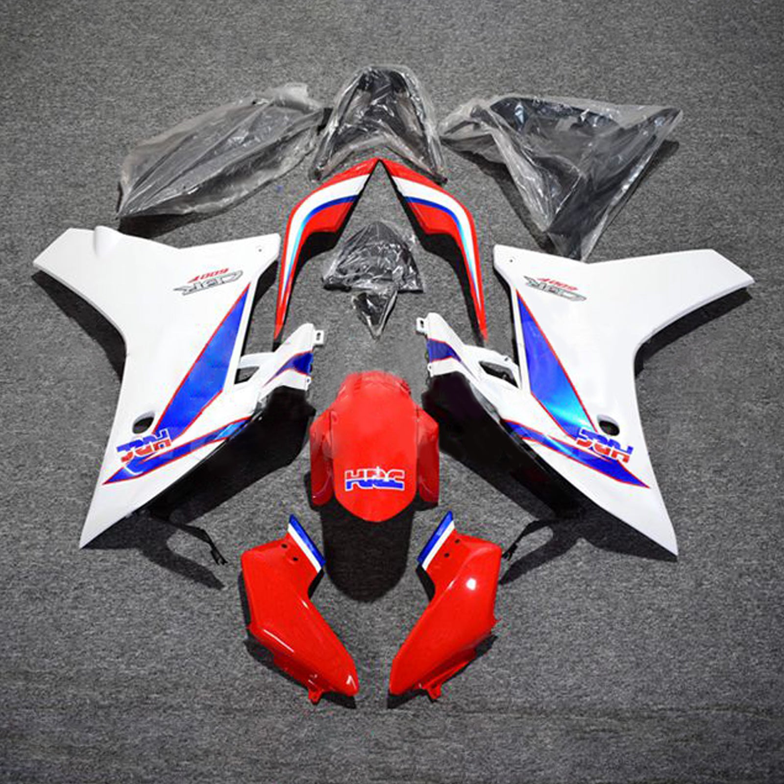 Amotopart 2011-2013 CBR600F Honda Blue&Red Style3 Fairing Kit