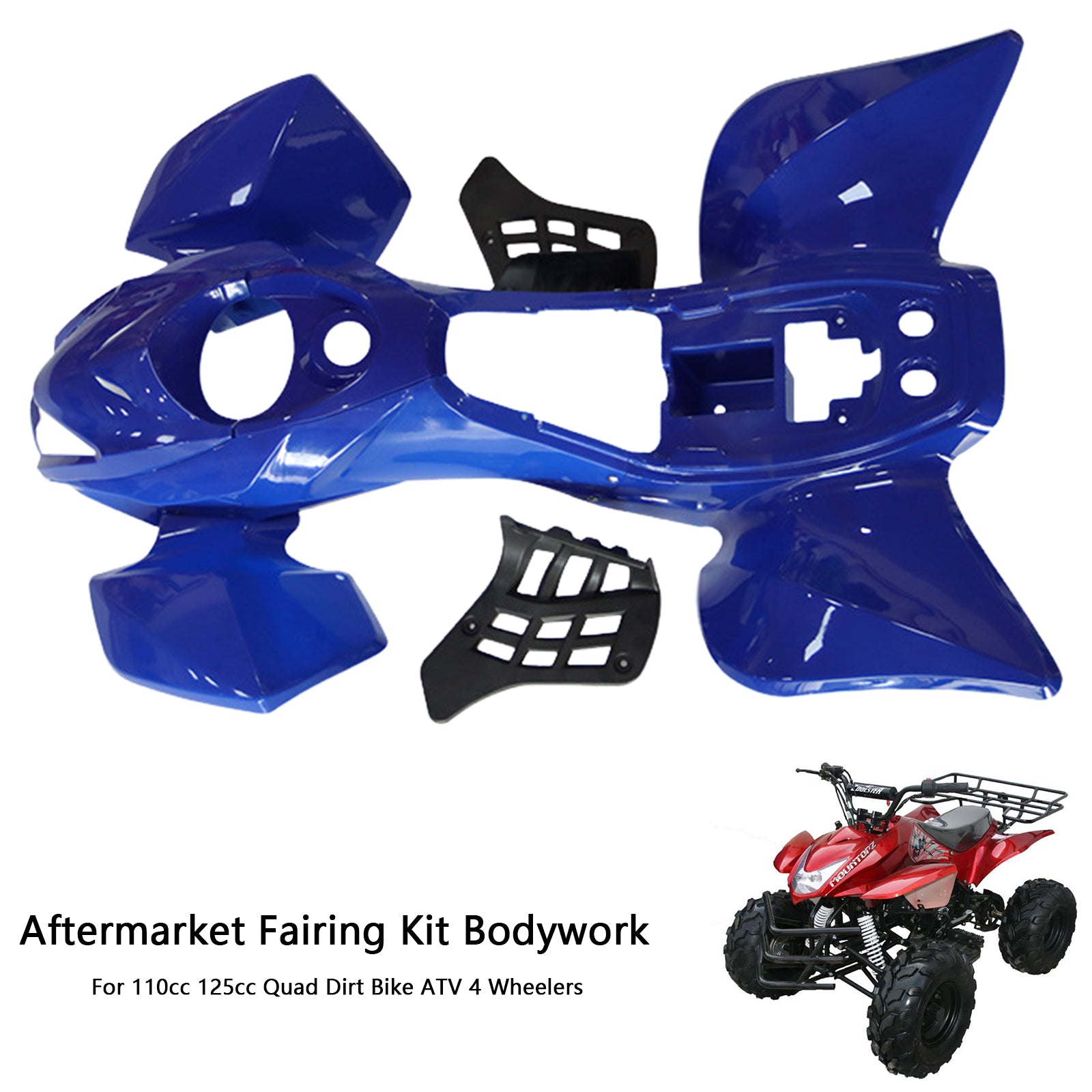 Amotopart Per 110cc 125cc Quad Dirt Bike ATV 4 Ruote Kit Carenatura Collezione