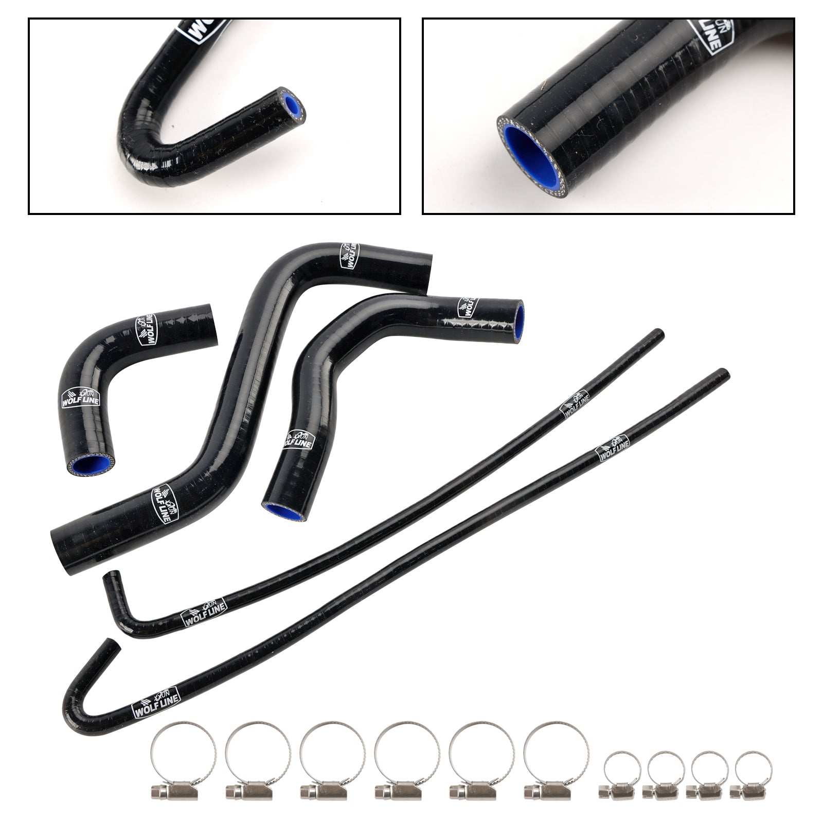 2017-2024 Kawasaki Z900 Silicone Radiator coolant Hose kit