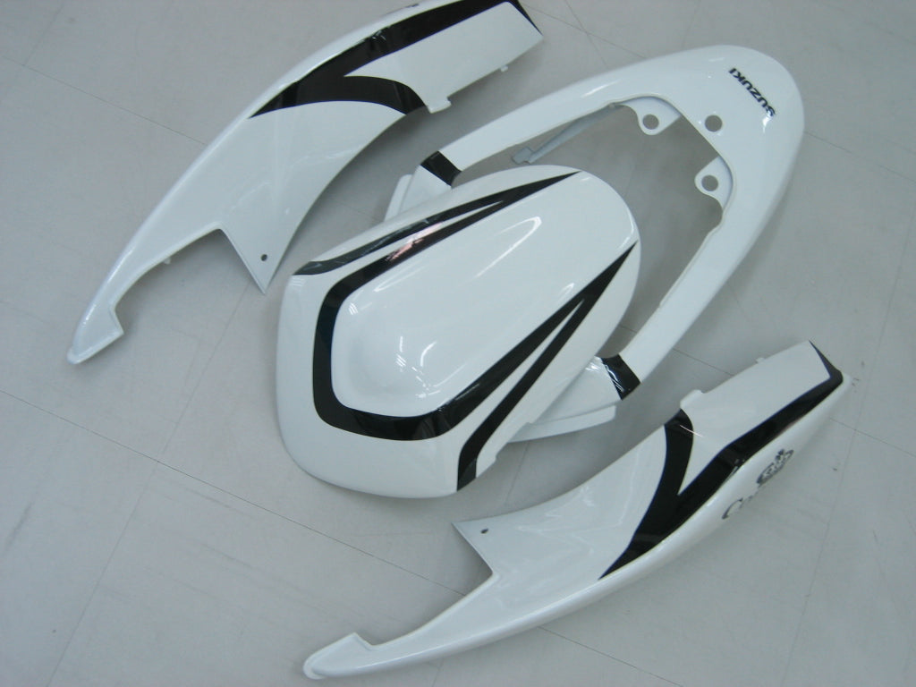 Amotopart 2005-2006 Suzuki GSXR1000 K5 Kit de carénage blanc avec bande noire